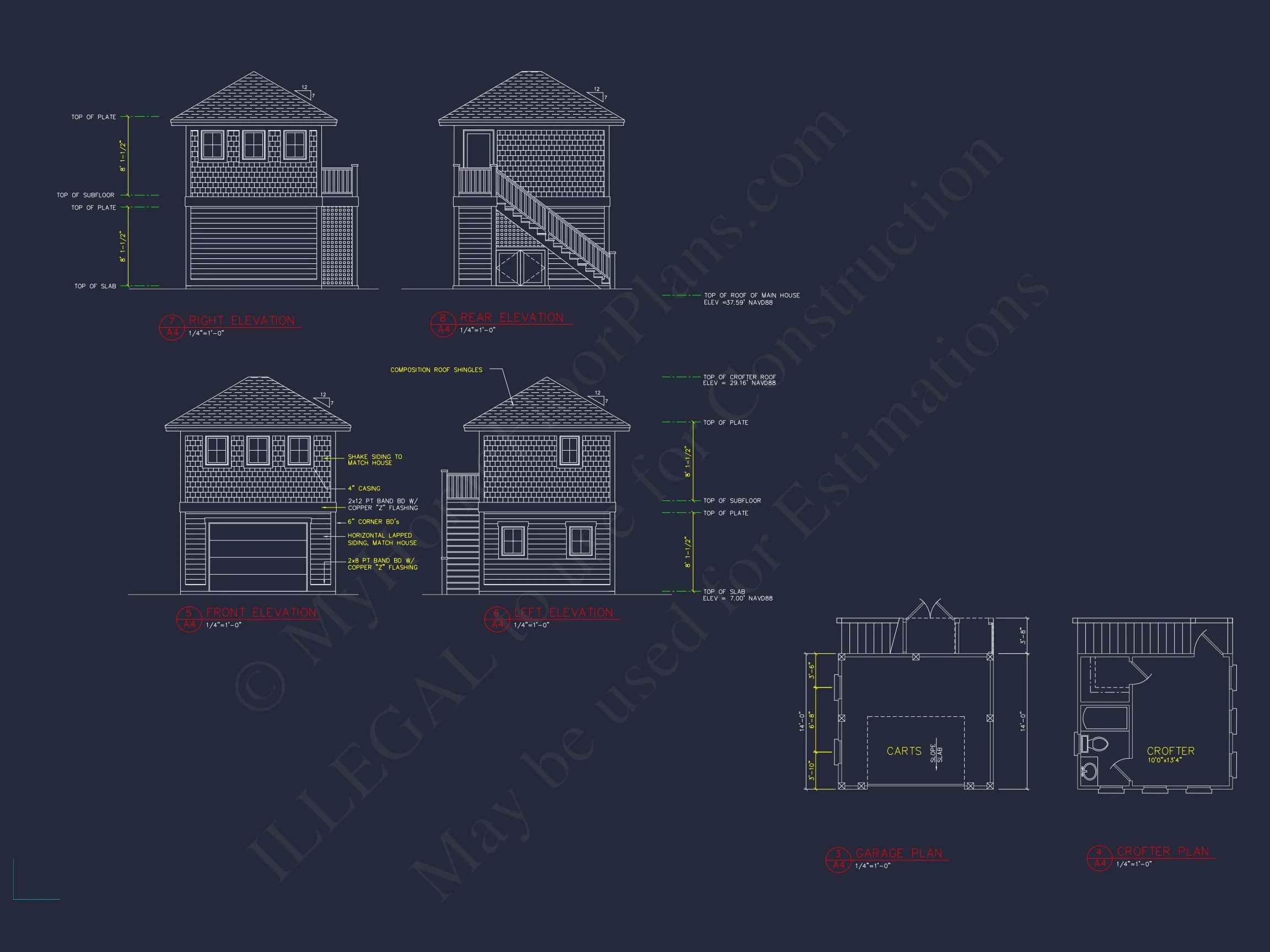 13-1915 CART PLAN - Compact House Plan with Living Space, Garage, and CAD Designs 3 Compact house Plan with Living Space, Garage, and CAD Designs