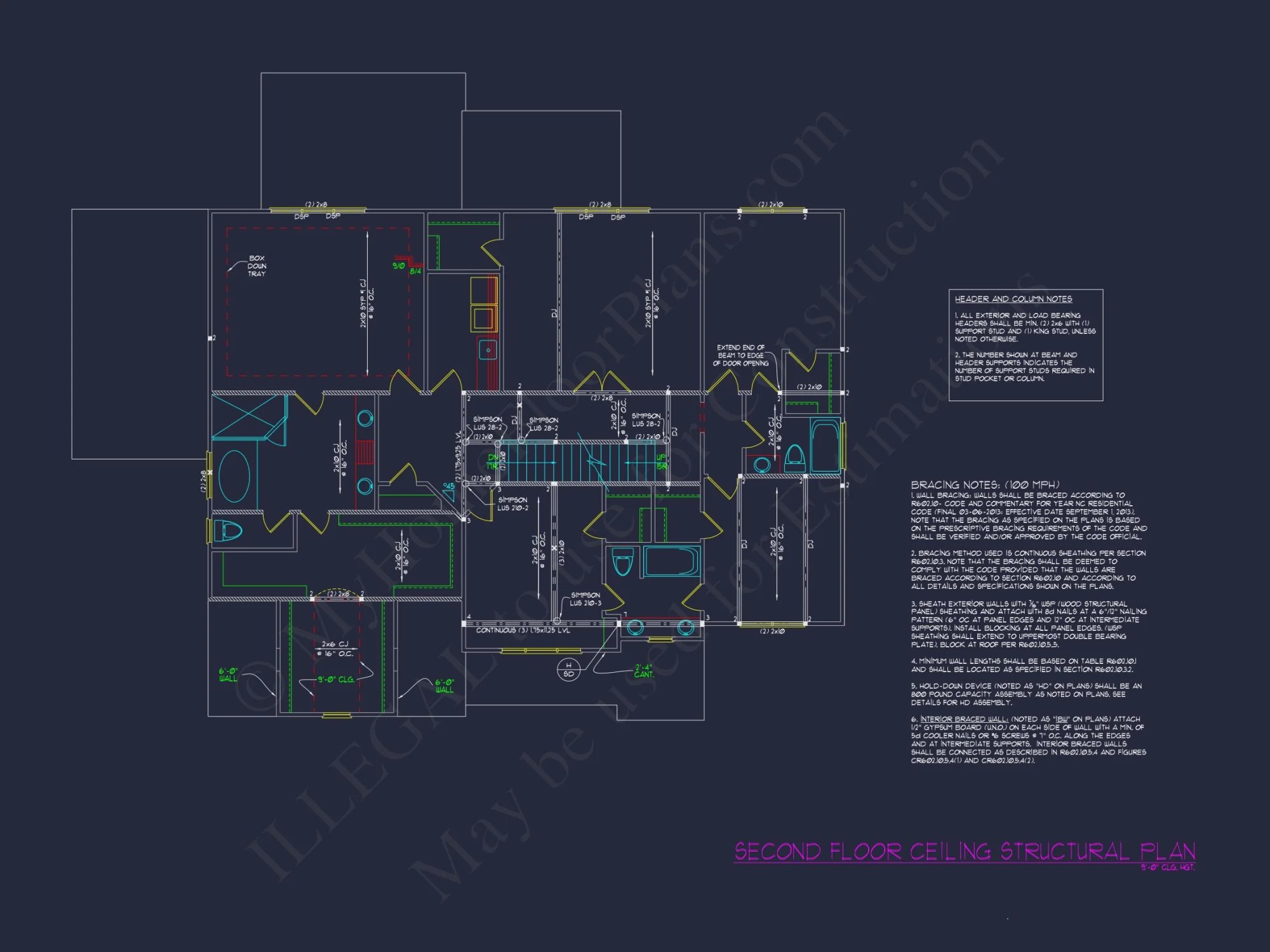 Charming 5-Bedroom house Blueprint with CAD Architecture Design