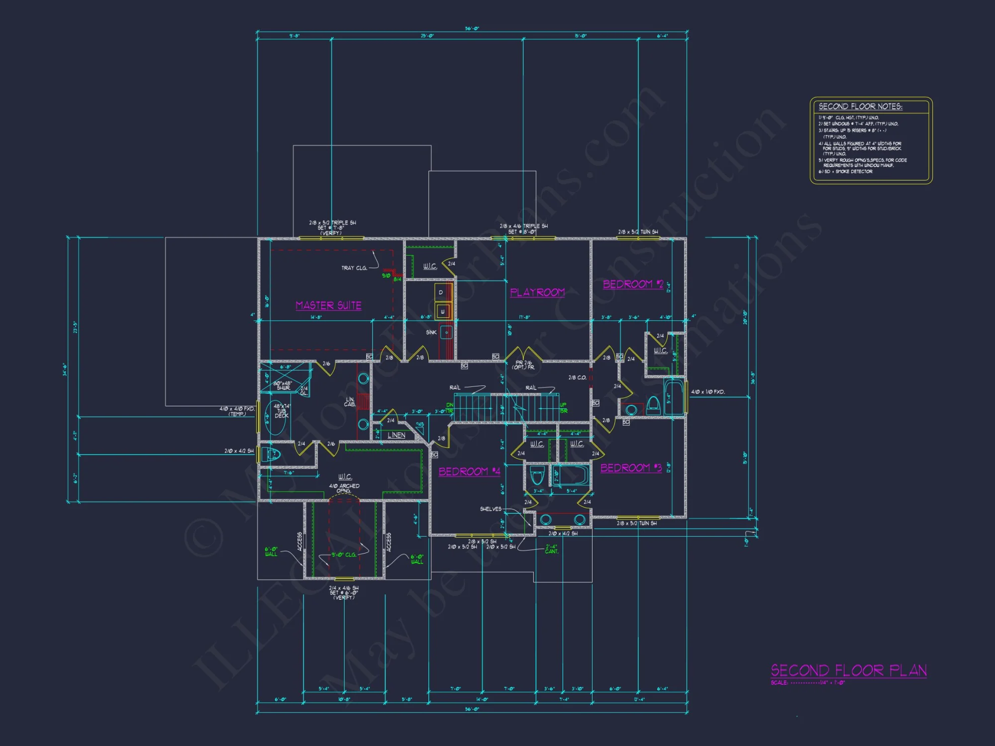 Charming 5-Bedroom house Blueprint with CAD Architecture Design