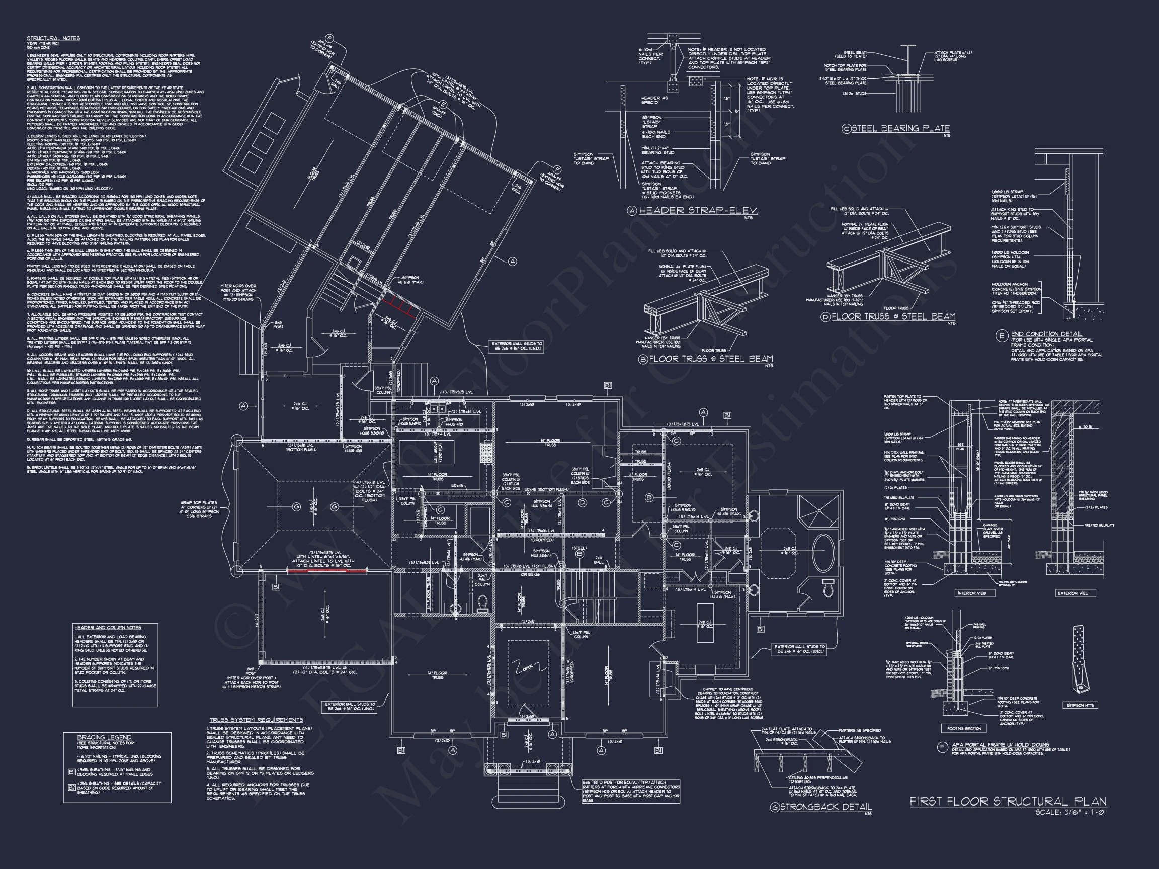 13-1591 HOUSE PLAN - Luxury House Plan with CAD Designs, 3 Floors & 5 Bedrooms 9 Luxury house Plan with CAD Designs, 3 Floors & 5 Bedrooms