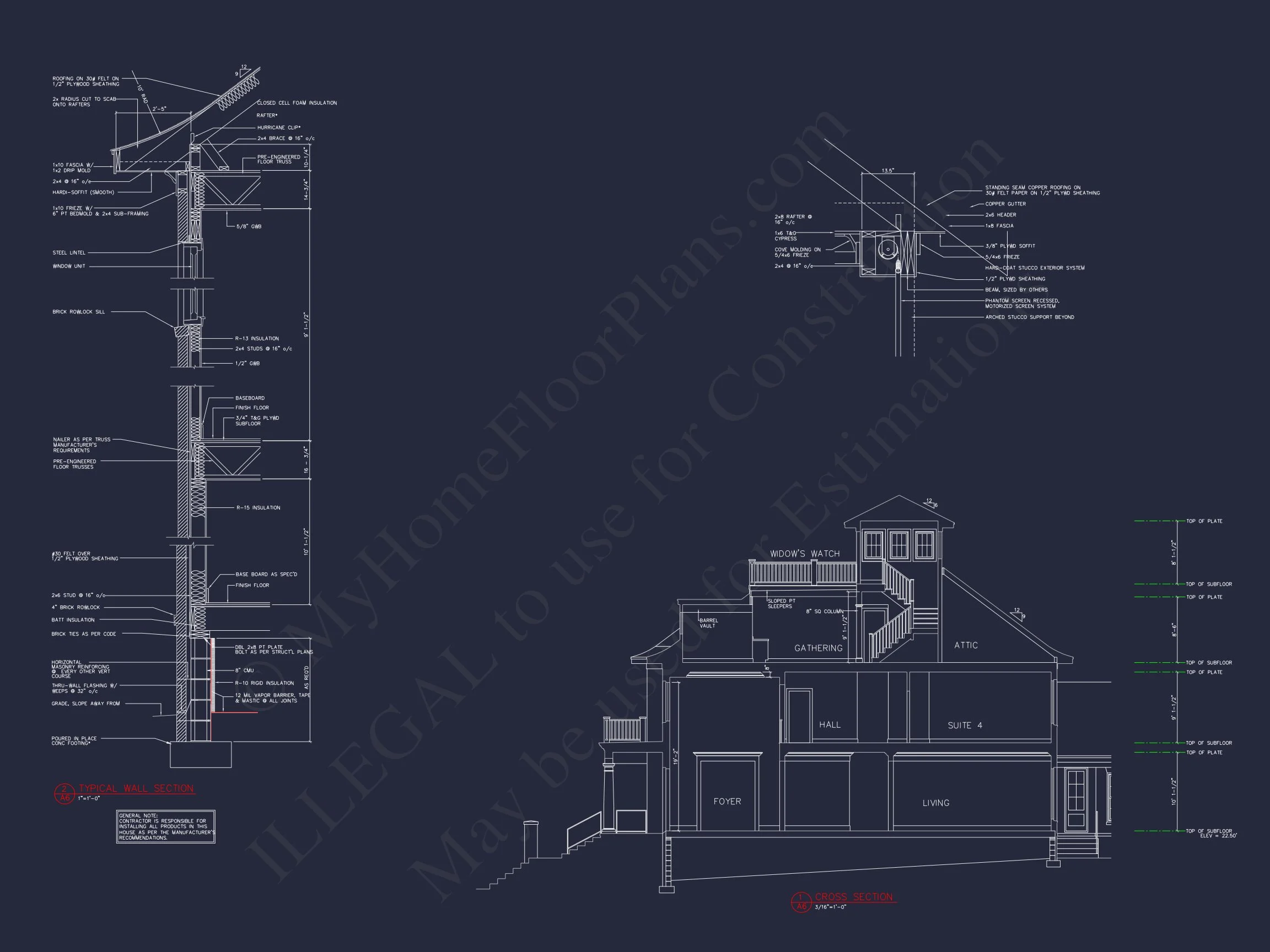 13-1591 HOUSE PLAN - Luxury House Plan with CAD Designs, 3 Floors & 5 Bedrooms 4 Luxury house Plan with CAD Designs, 3 Floors & 5 Bedrooms