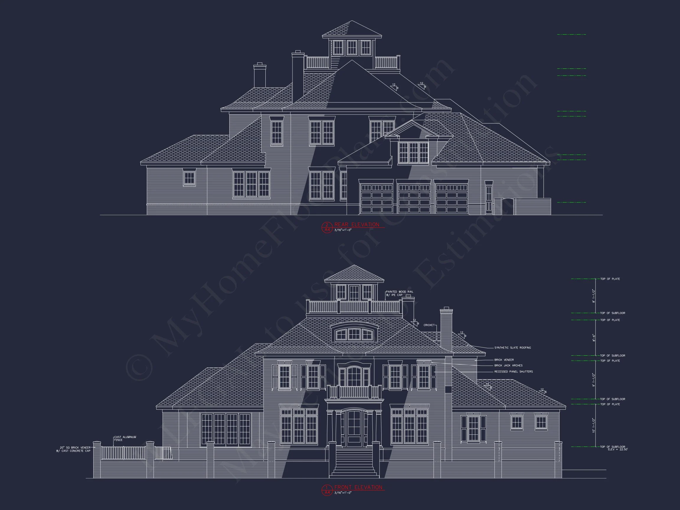 13-1591 HOUSE PLAN - Luxury House Plan with CAD Designs, 3 Floors & 5 Bedrooms 2 Luxury house Plan with CAD Designs, 3 Floors & 5 Bedrooms