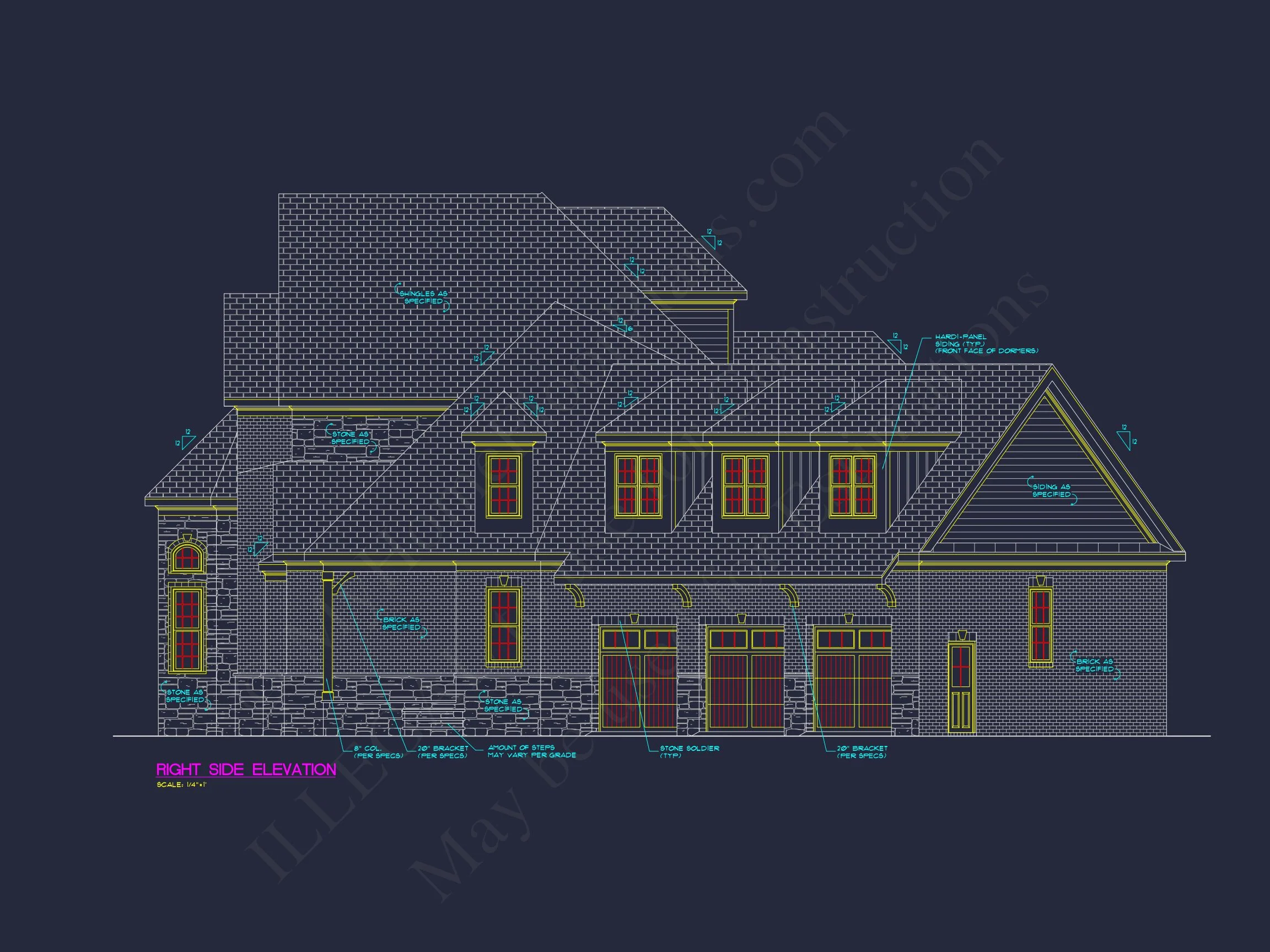 12-2860 HOUSE PLAN - 5-Bed, 6-Bath, 6,413 SF French Provincial House Plan 6 Luxury house Plan with Detailed Floor Plan, CAD, and Blueprint Designs