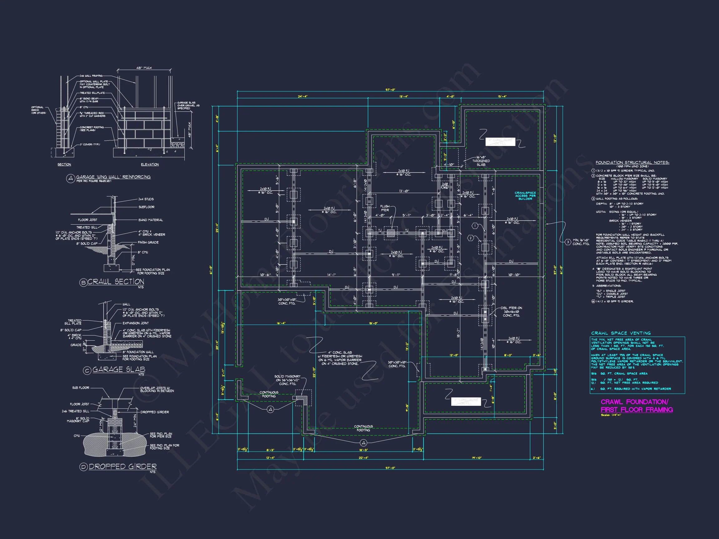 12-2176 HOUSE PLAN - Discover Garage Blueprints with Floor Plans and CAD Designs 20 Discover Garage Blueprints with Floor Plans and CAD Designs
