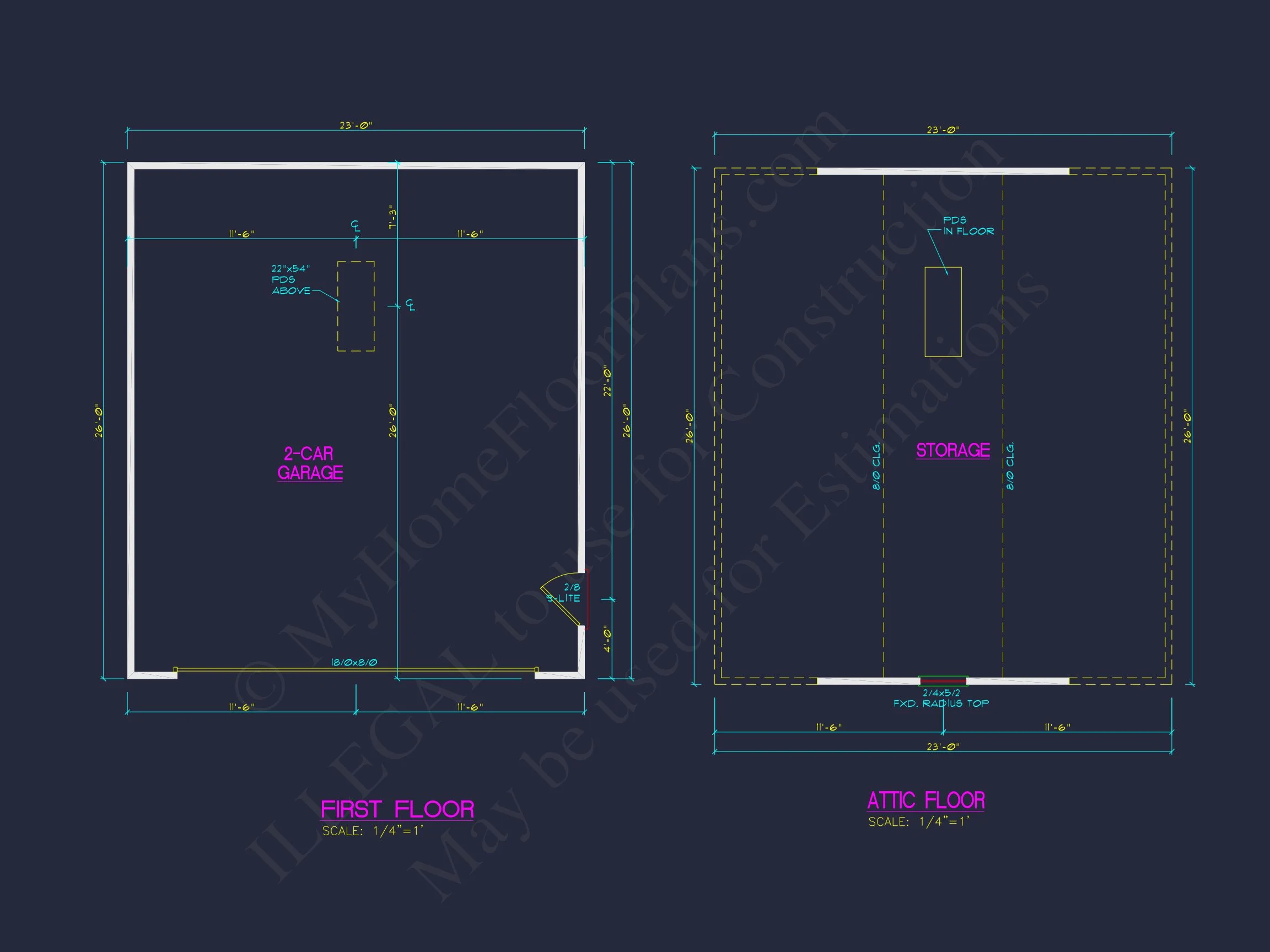 12-2176 HOUSE PLAN - Discover Garage Blueprints with Floor Plans and CAD Designs 3 Discover Garage Blueprints with Floor Plans and CAD Designs