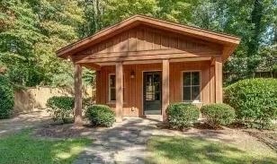 11-1891 HOUSE PLAN - 1-Bed, 1-Bath, 396 SF Craftsman Cottage Home Plan 2 Compact house Floor Plan with Detailed CAD Architecture Design