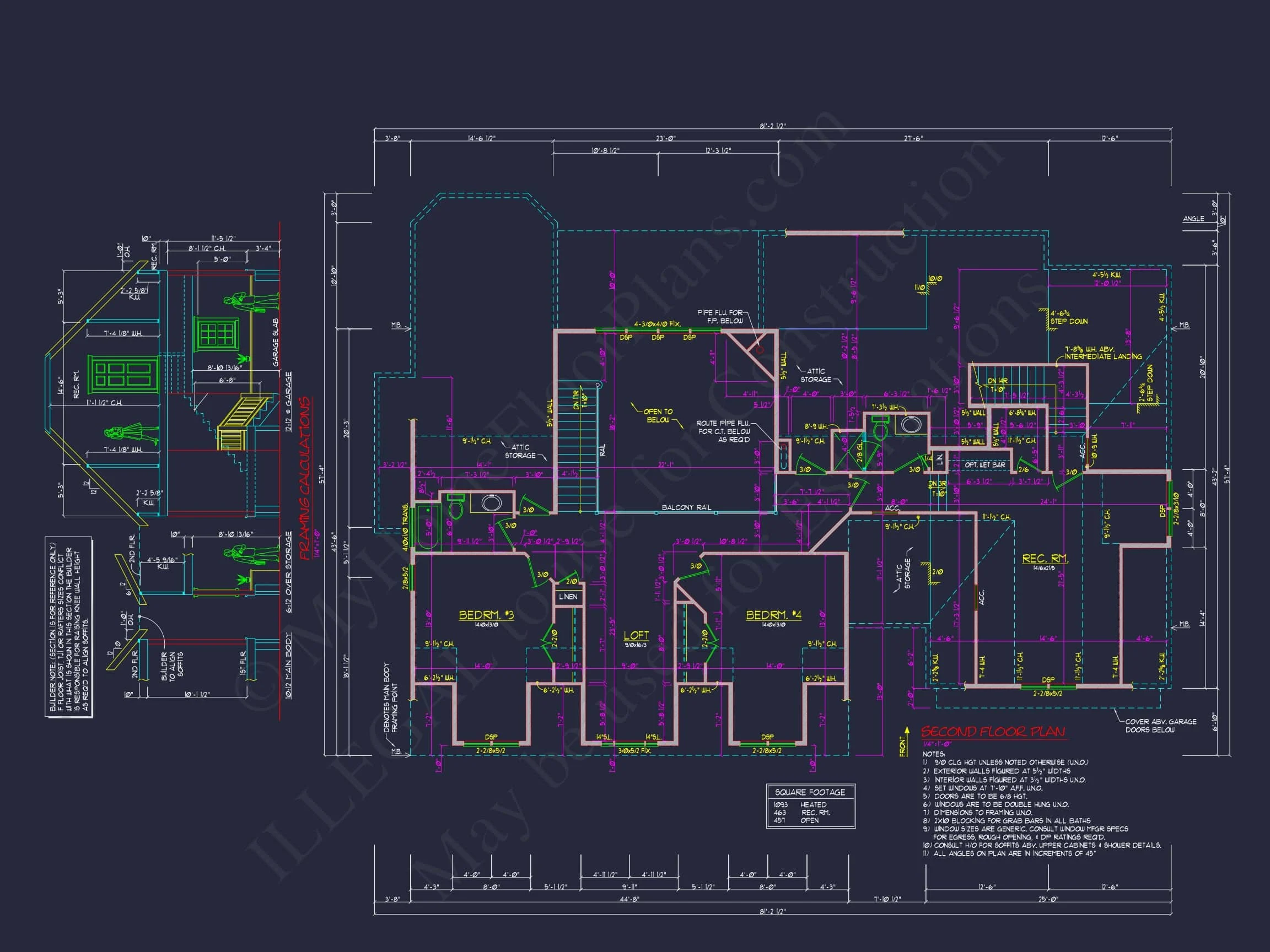 Elegant house Floor Plan featuring Southern Architecture and CAD Designs