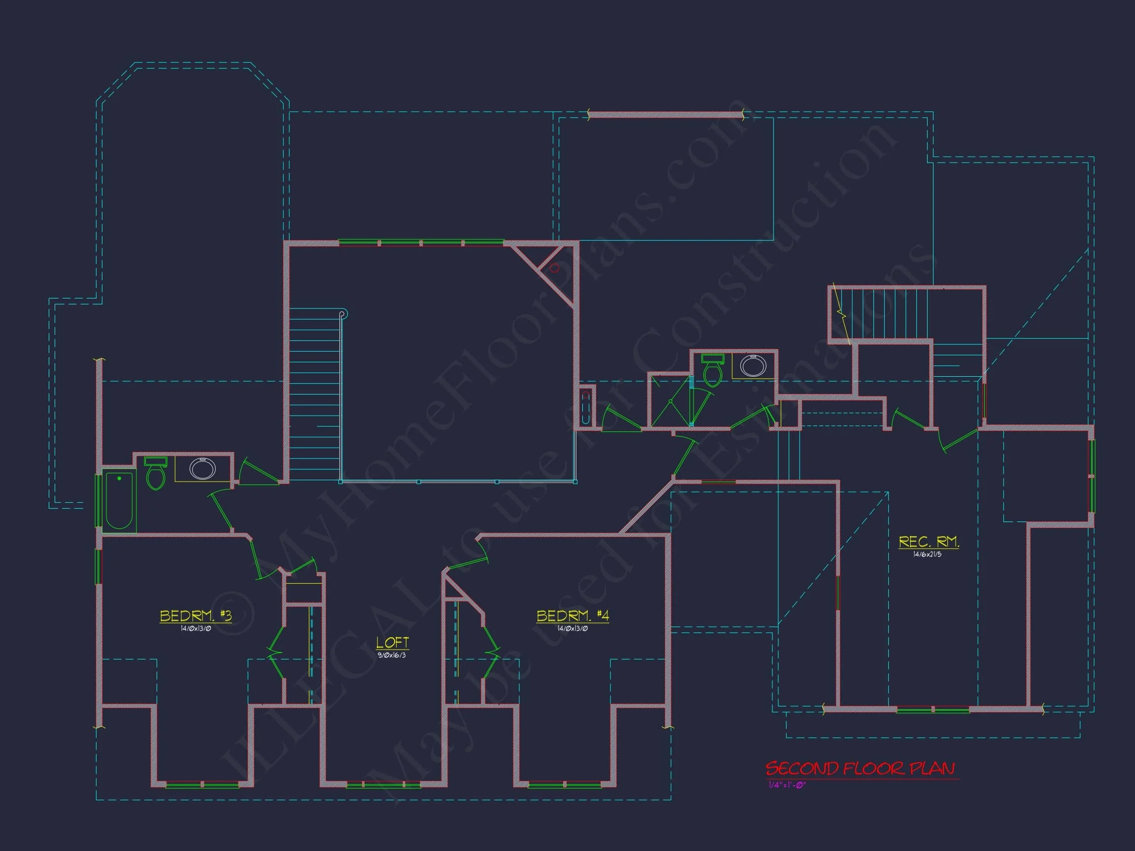 Elegant house Floor Plan featuring Southern Architecture and CAD Designs