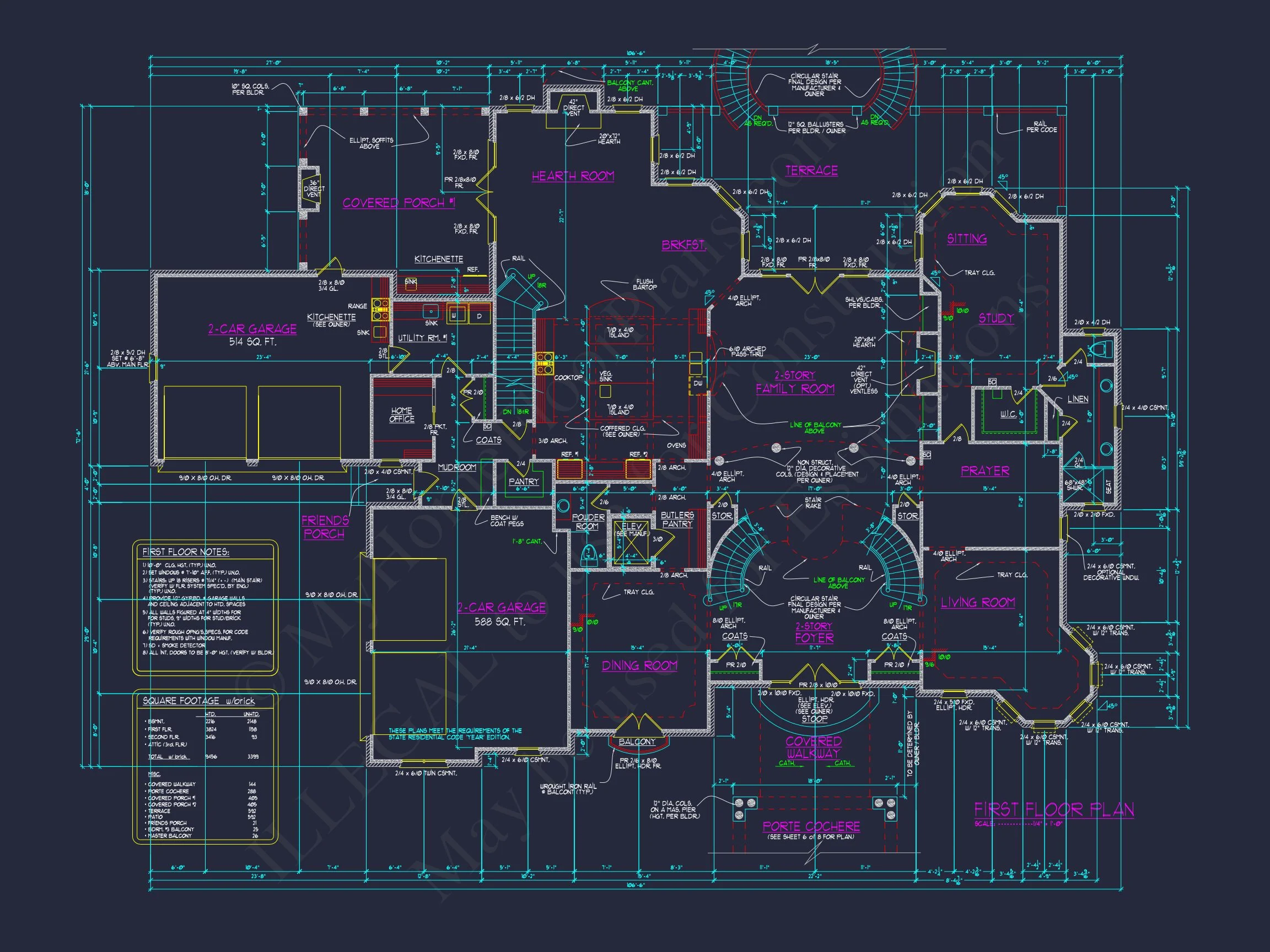 11-1872 HOUSE PLAN - Luxury House Plan with Spacious Floor Plans and CAD Designs 7 Luxury house Plan with Spacious Floor Plans and CAD Designs