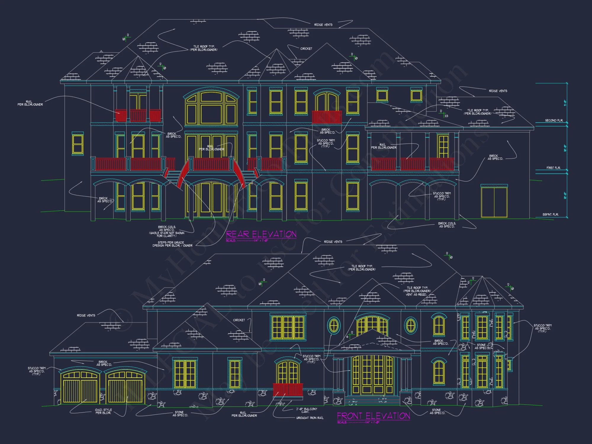 Luxury house Plan with Spacious Floor Plans and CAD Designs