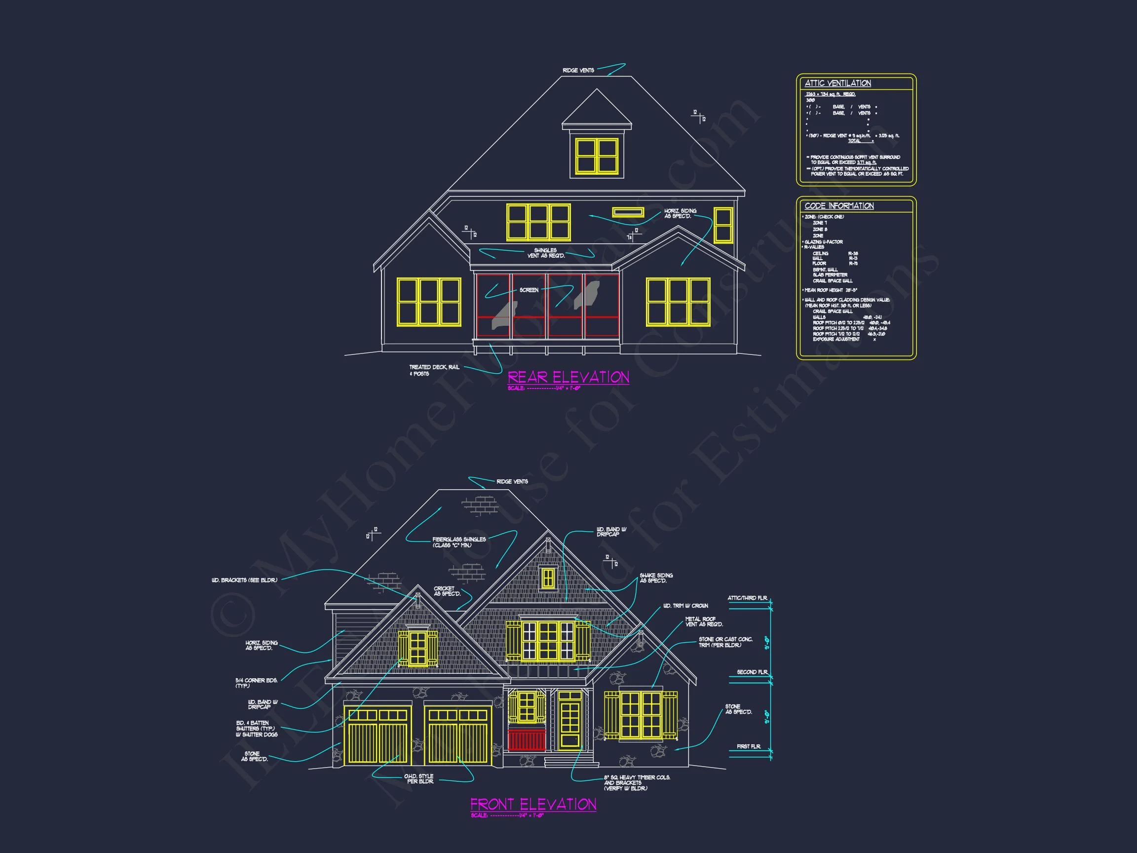 11-1366 HOUSE PLAN - 4-Bed, 3-Bath, 2,791 SF Craftsman House Plan 10 Discover this Elegant house Design with CAD Floor Plans