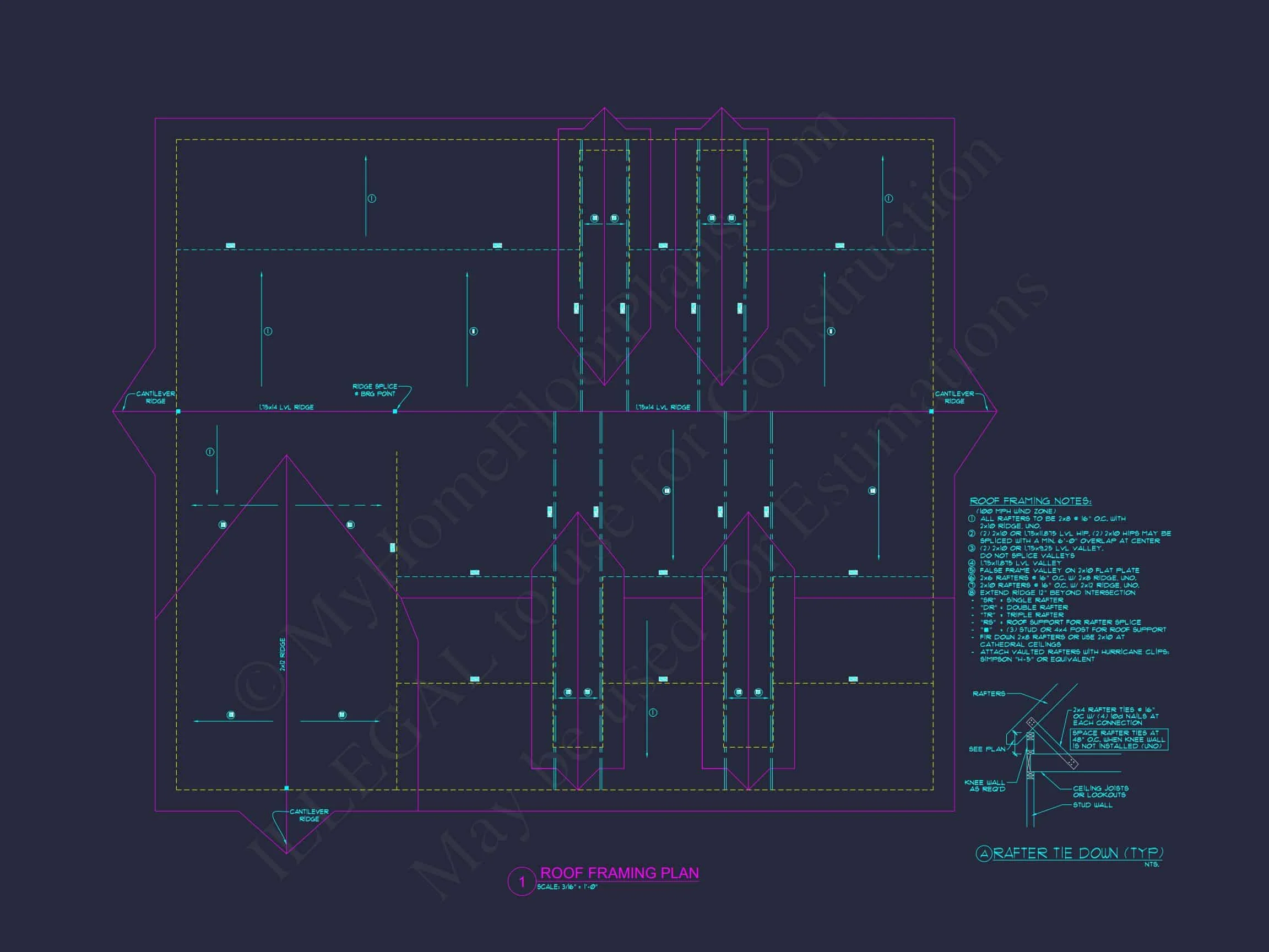 11-1201 HOUSE PLAN - Efficient Garage House Plan with Living Space, Blueprint & CAD Design 11 Efficient Garage house Plan with Living Space, Blueprint & CAD Design