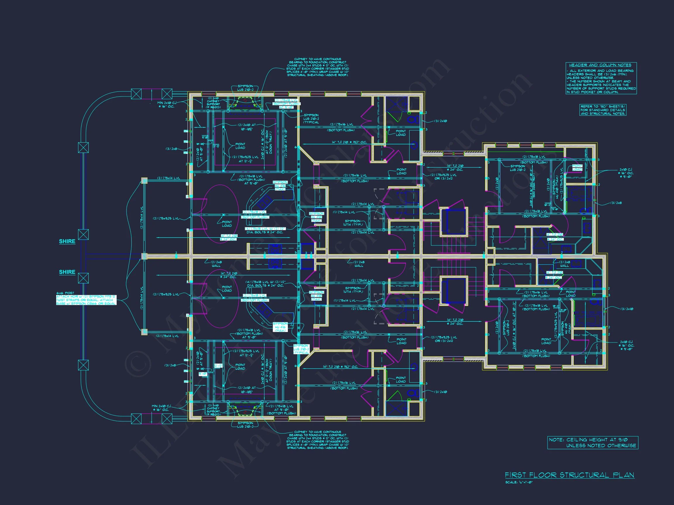 10-1929 DUPLEX PLAN - Luxury Duplex House Plan with Vaulted Ceilings and Open Design 16 Luxury Duplex house Plan with Vaulted Ceilings and Open Design