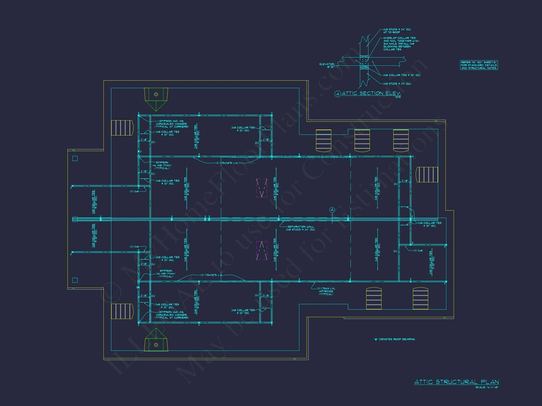 10-1929 DUPLEX PLAN - Luxury Duplex House Plan with Vaulted Ceilings and Open Design 17 Luxury Duplex house Plan with Vaulted Ceilings and Open Design