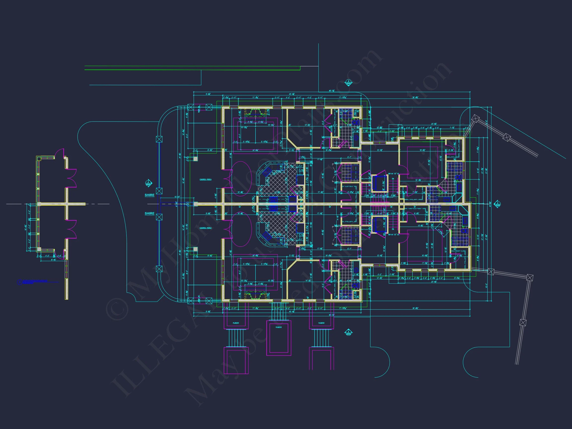 10-1929 DUPLEX PLAN - Luxury Duplex House Plan with Vaulted Ceilings and Open Design 9 Luxury Duplex house Plan with Vaulted Ceilings and Open Design