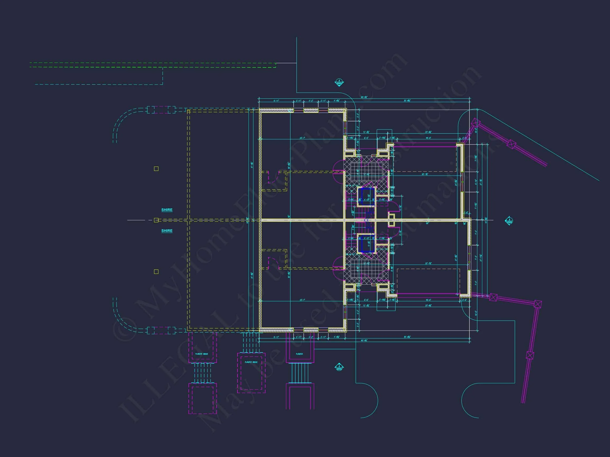 10-1929 DUPLEX PLAN - Luxury Duplex House Plan with Vaulted Ceilings and Open Design 10 Luxury Duplex house Plan with Vaulted Ceilings and Open Design