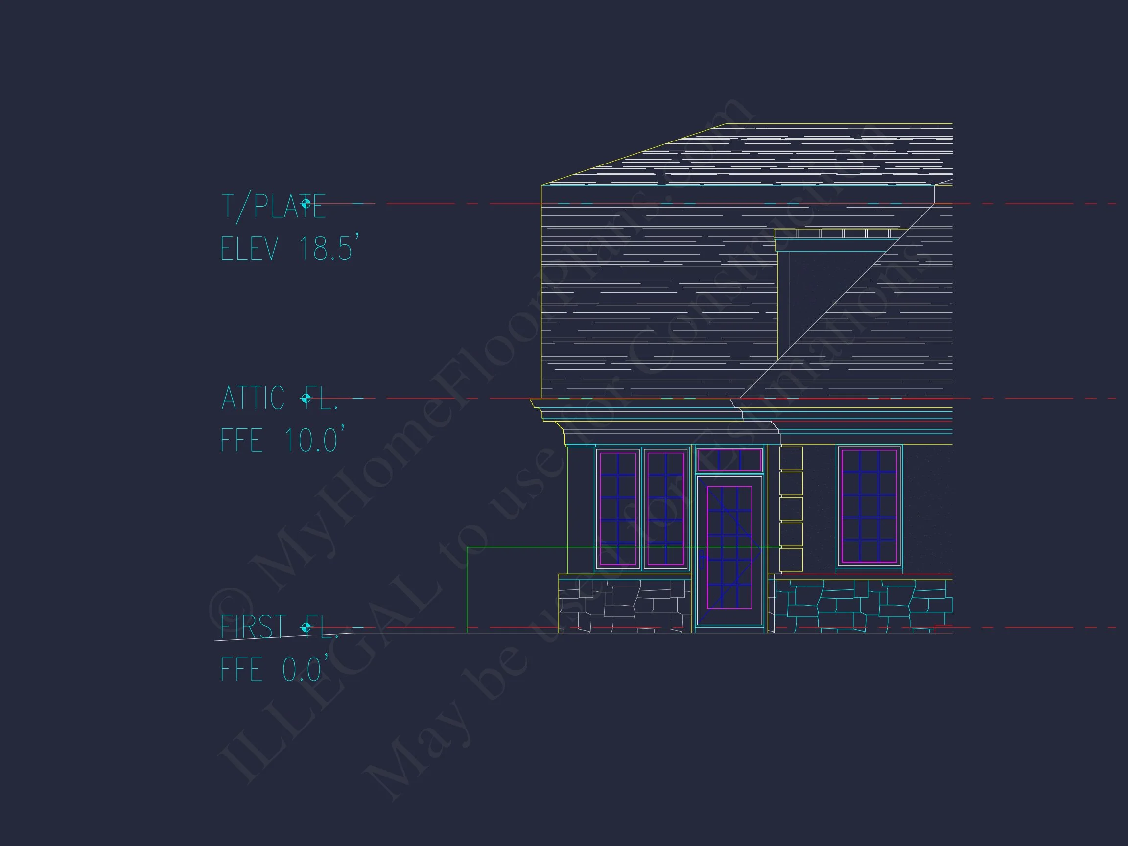 10-1929 DUPLEX PLAN - Luxury Duplex House Plan with Vaulted Ceilings and Open Design 7 Luxury Duplex house Plan with Vaulted Ceilings and Open Design