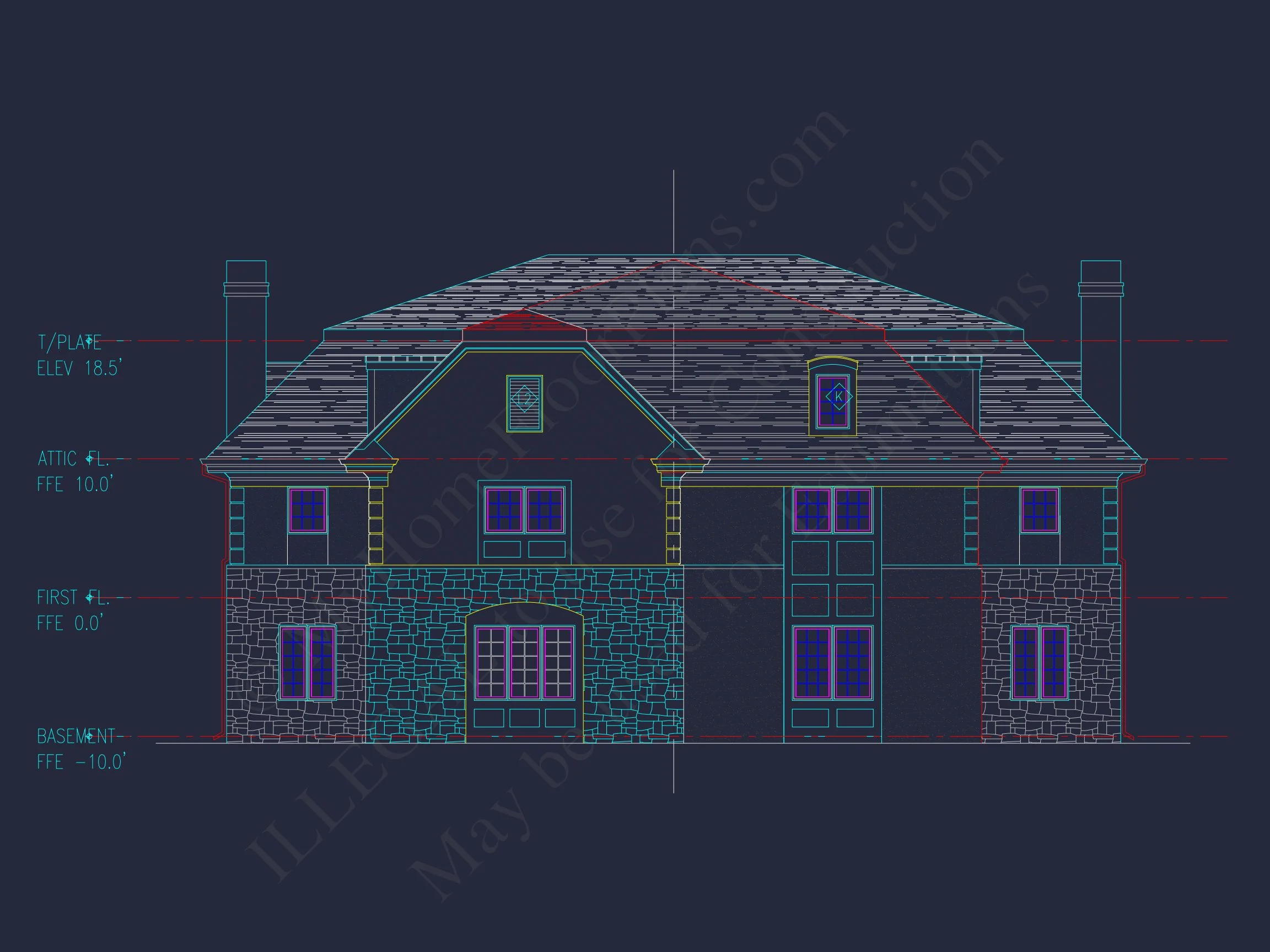 10-1929 DUPLEX PLAN - Luxury Duplex House Plan with Vaulted Ceilings and Open Design 4 Luxury Duplex house Plan with Vaulted Ceilings and Open Design