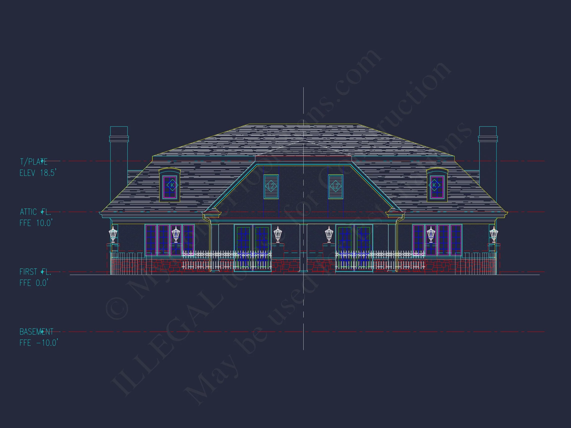 10-1929 DUPLEX PLAN - Luxury Duplex House Plan with Vaulted Ceilings and Open Design 2 Luxury Duplex house Plan with Vaulted Ceilings and Open Design
