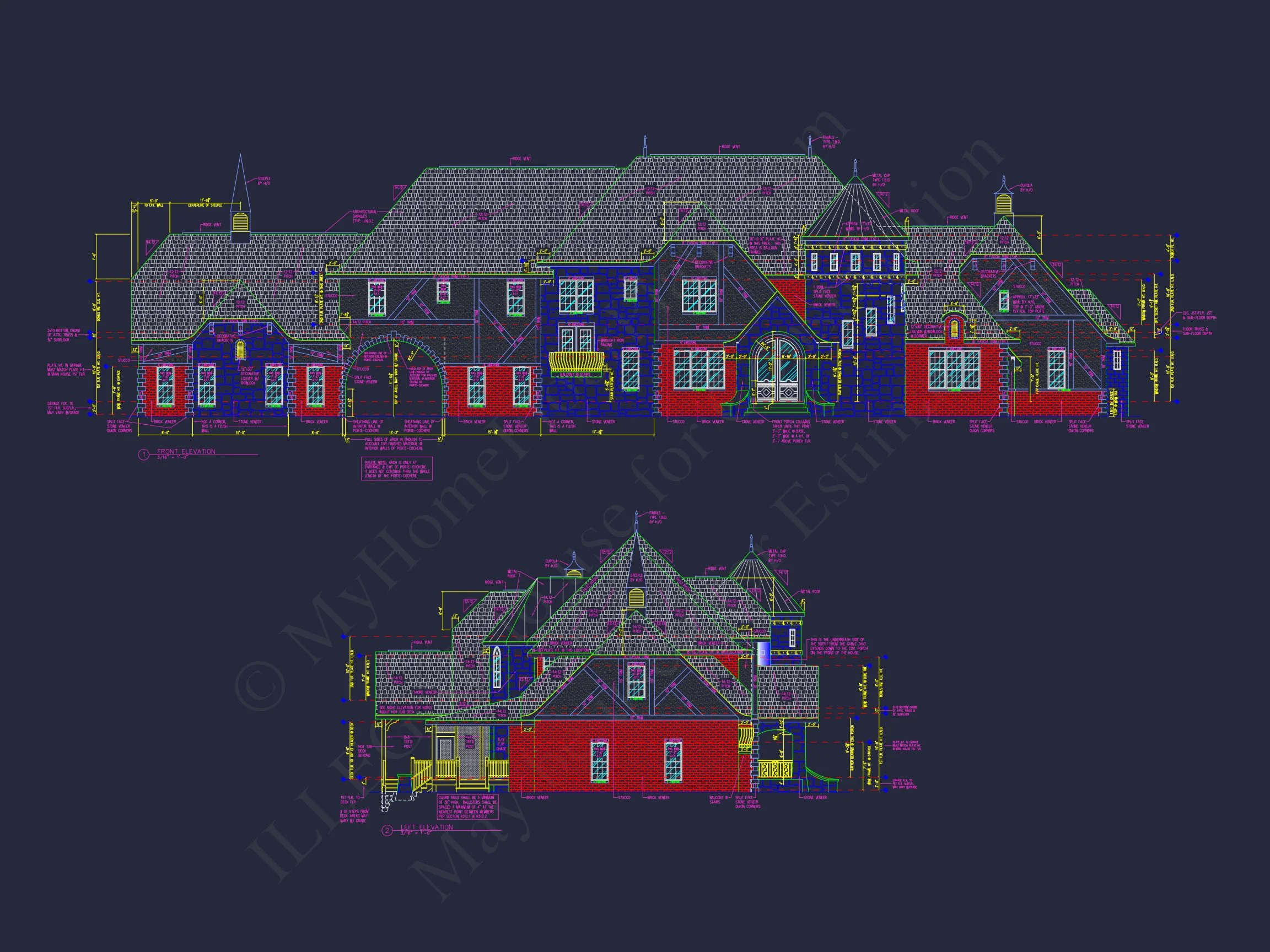 10-1670 HOUSE PLAN - Luxury Victorian House Floor Plan with CAD Designs & Details 3 Luxury Victorian house Floor Plan with CAD Designs & Details