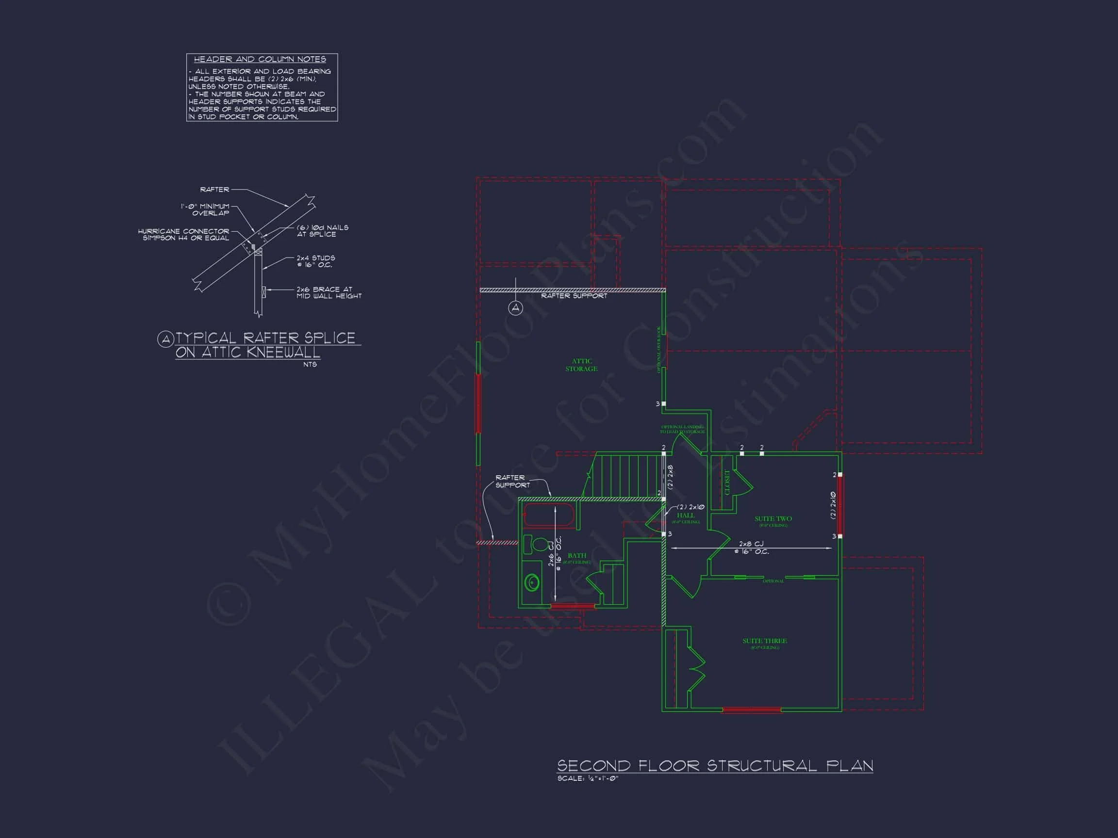 10-1640 HOUSE PLAN - Modern Craftsman House Plan: CAD Blueprint with Floor Designs 14 Modern Craftsman house Plan: CAD Blueprint with Floor Designs