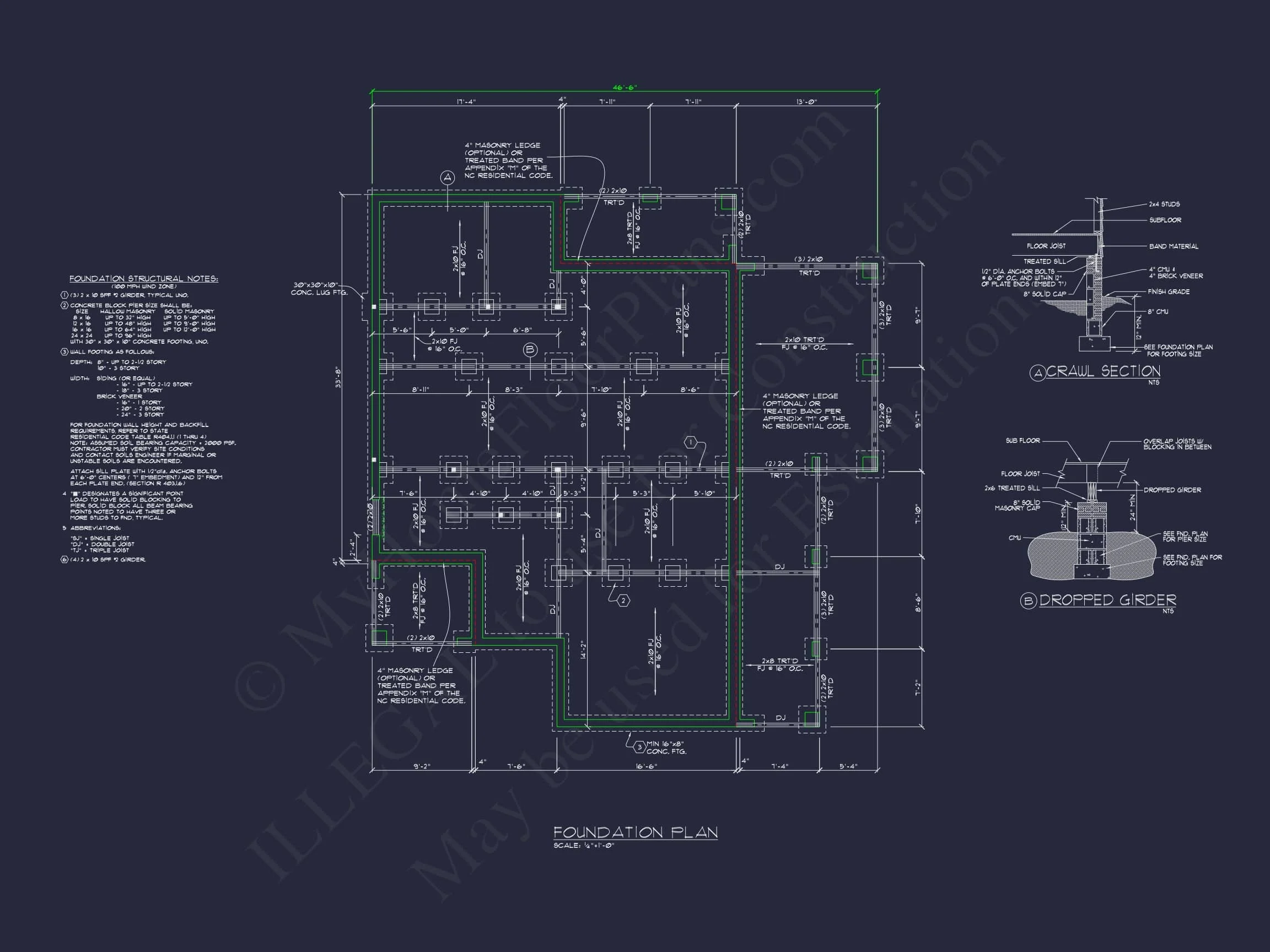 10-1640 HOUSE PLAN - Modern Craftsman House Plan: CAD Blueprint with Floor Designs 12 Modern Craftsman house Plan: CAD Blueprint with Floor Designs