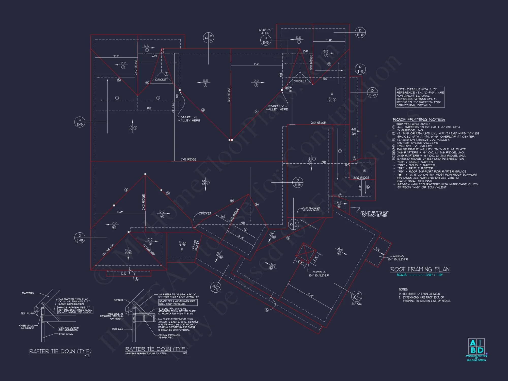 Craftsman house Plan with 2-Story Floor Plan, CAD Designs & Blueprint