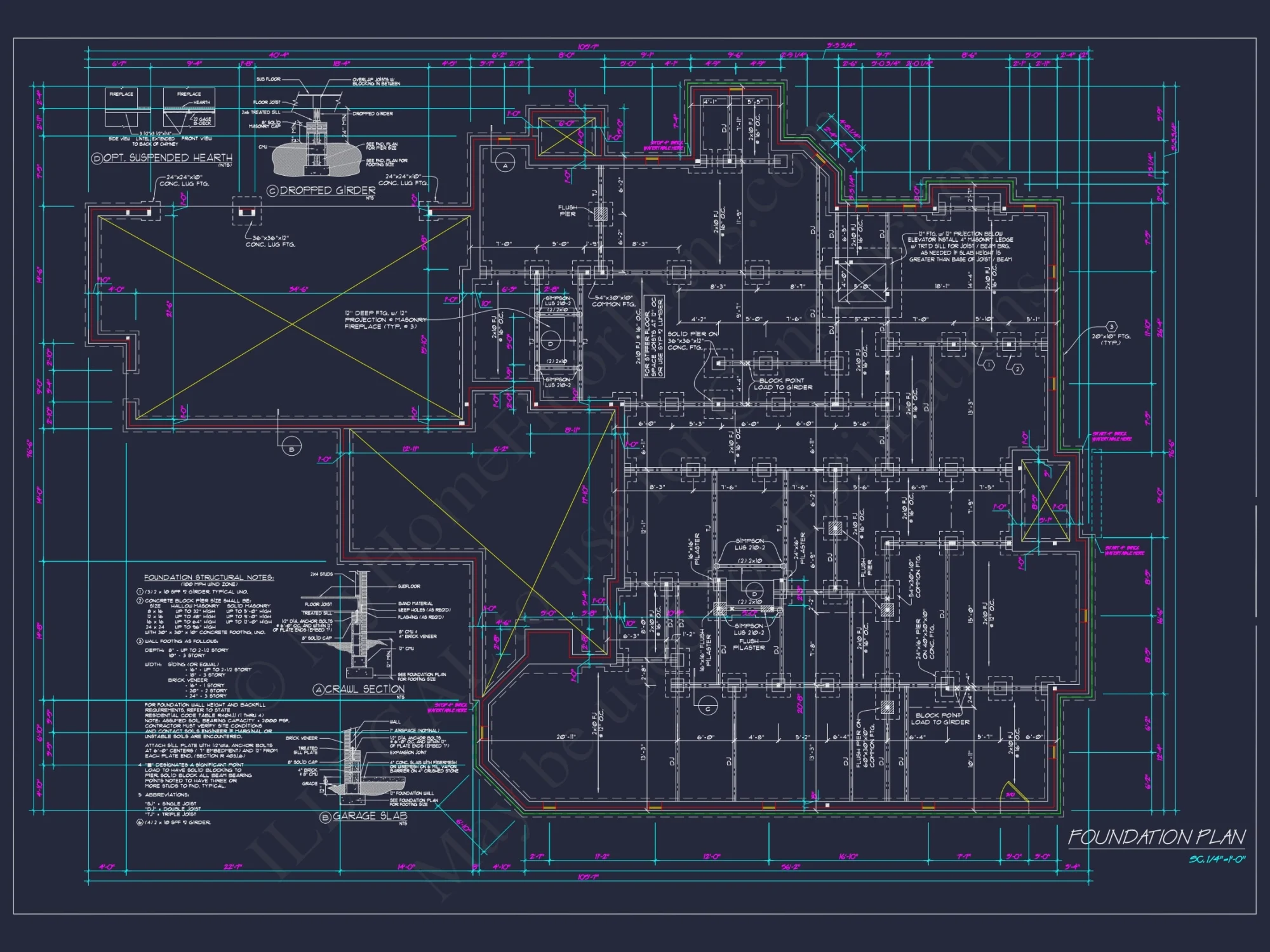 2-Story 5-Bed Blueprint
