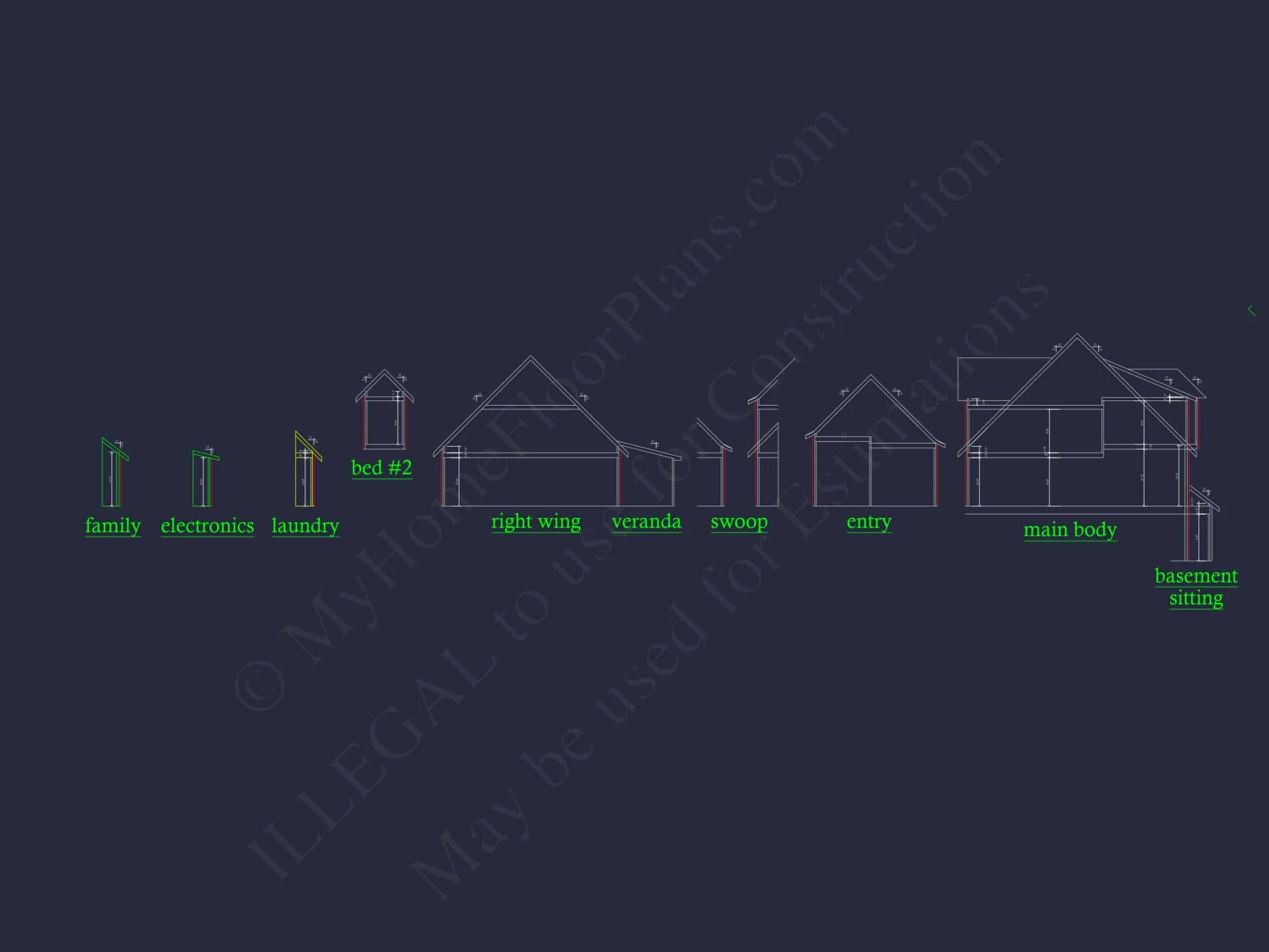 Elegant French Country house Plan with Spacious Layout - 2 Floors