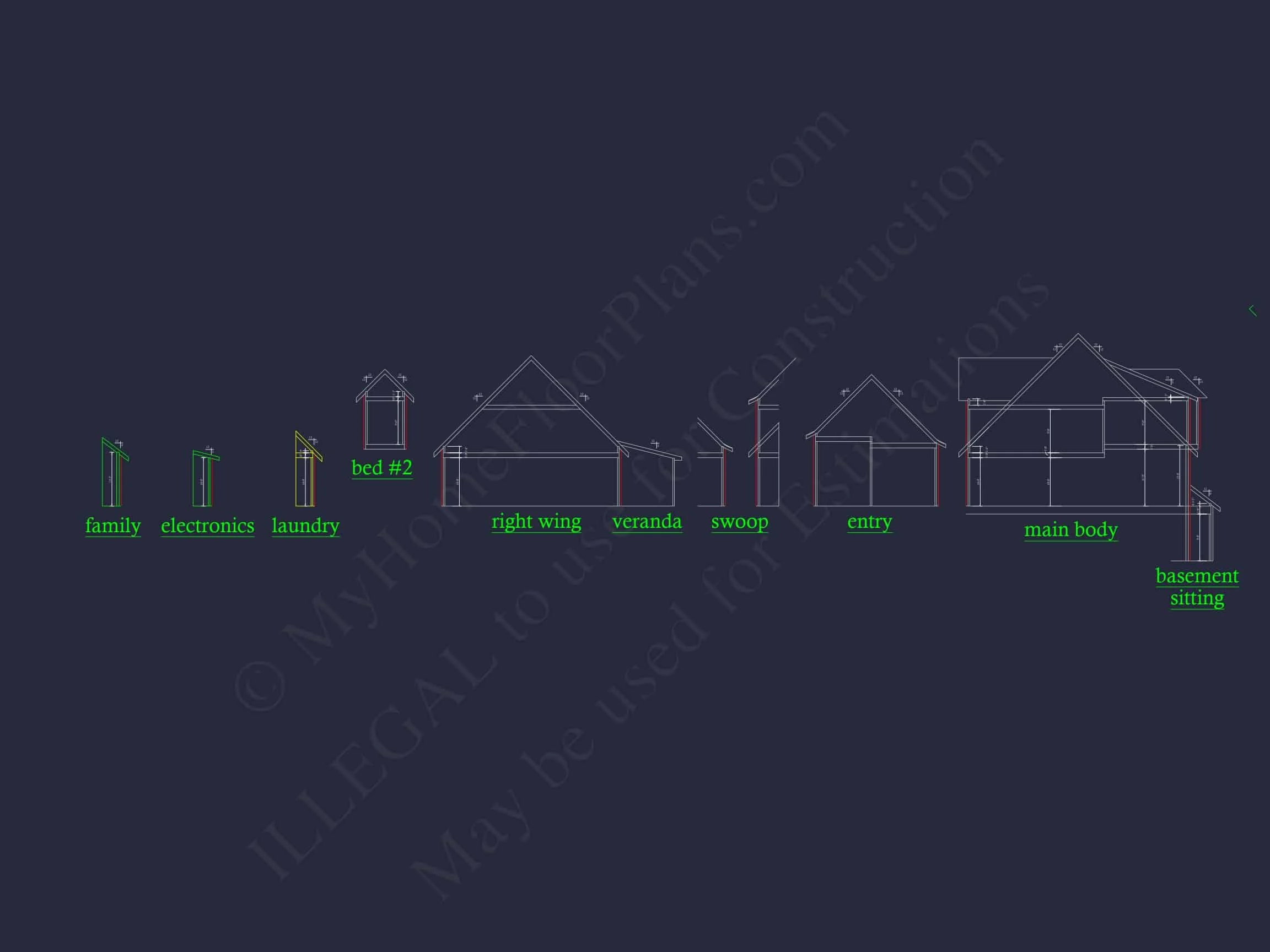 9-1733 HOUSE PLAN - Elegant French Country House Plan with Spacious Layout - 2 Floors 14 Elegant French Country house Plan with Spacious Layout - 2 Floors