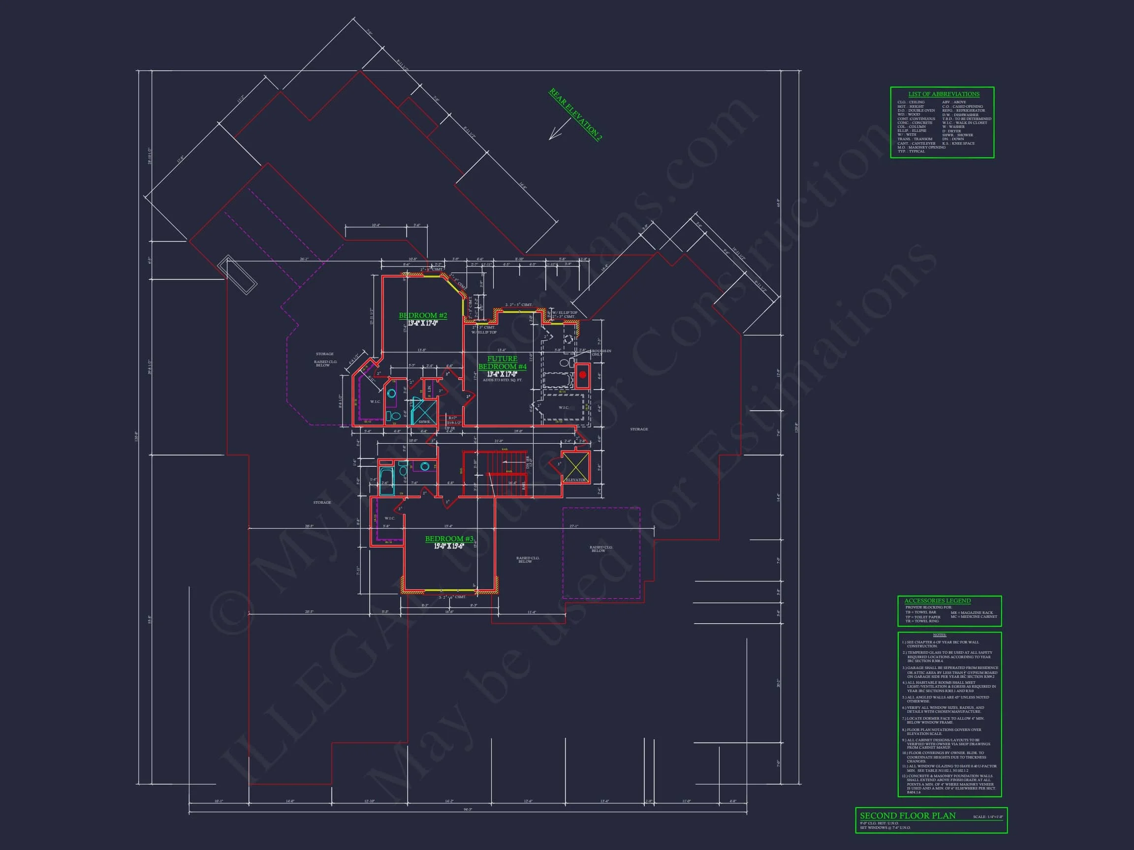 9-1733 HOUSE PLAN - Elegant French Country House Plan with Spacious Layout - 2 Floors 9 Elegant French Country house Plan with Spacious Layout - 2 Floors