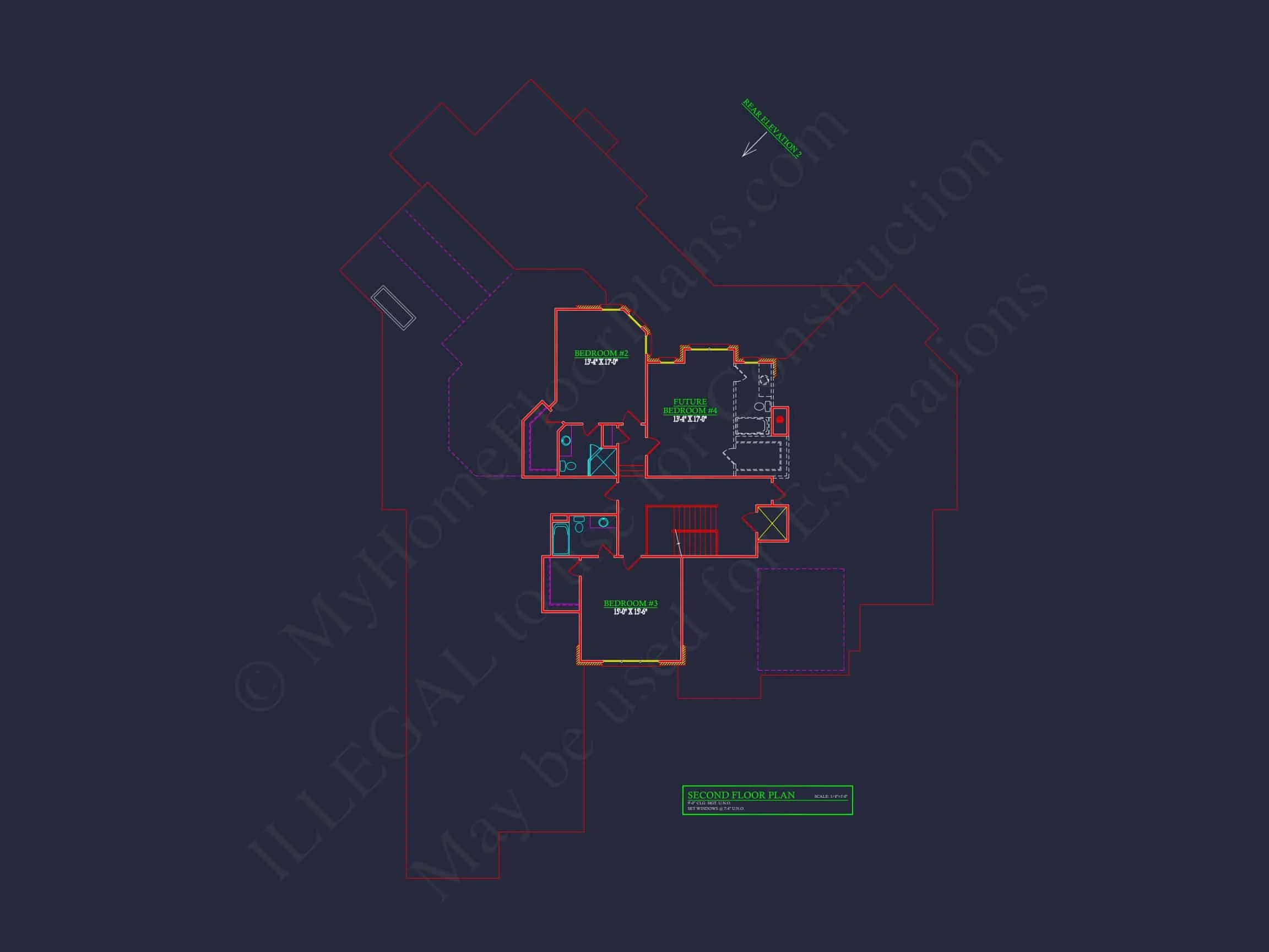 Elegant French Country house Plan with Spacious Layout - 2 Floors
