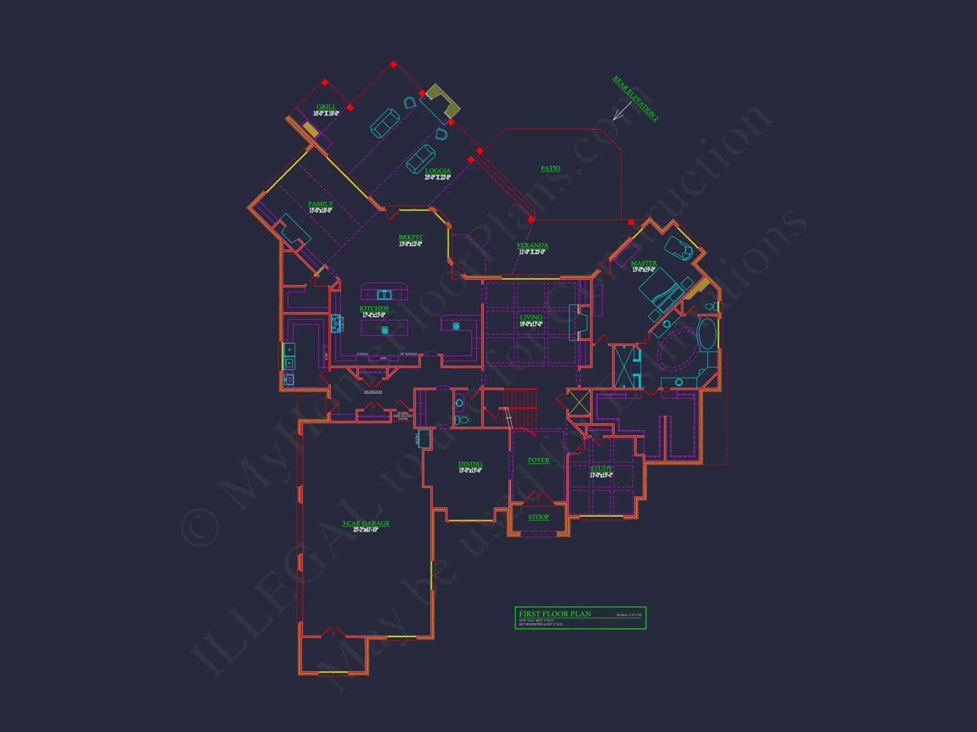 Elegant French Country house Plan with Spacious Layout - 2 Floors
