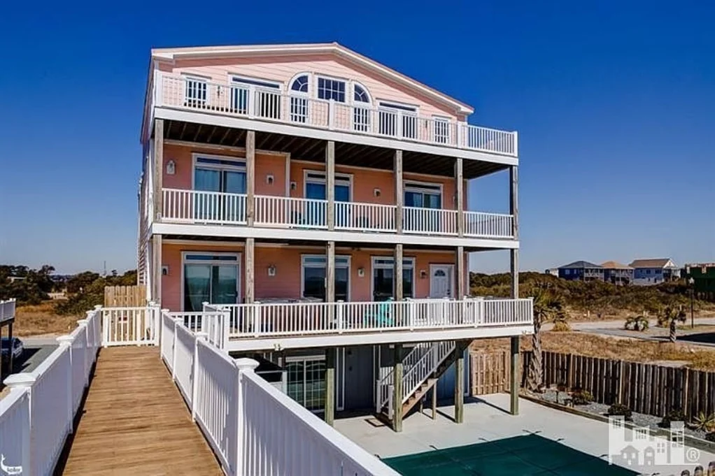 Coastal house Floor Plan with 7+ Bedrooms and CAD Designs