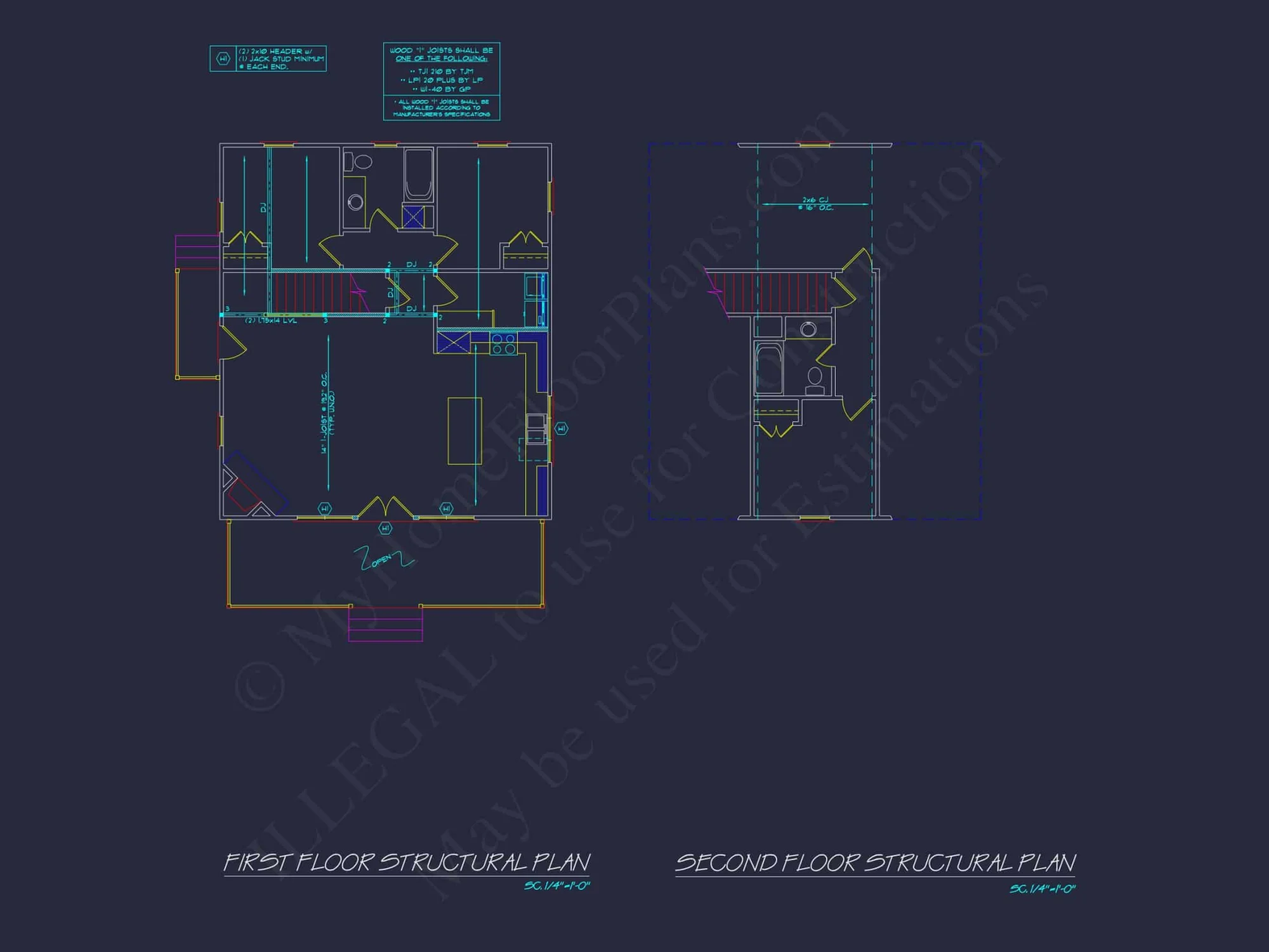 Cozy Cabin house Plan - 1020 Sq. Ft. Floor Plan with CAD & Blueprint Designs