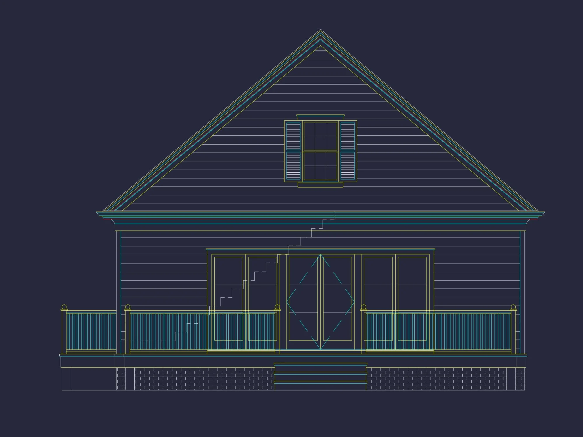 Cozy Cabin house Plan - 1020 Sq. Ft. Floor Plan with CAD & Blueprint Designs