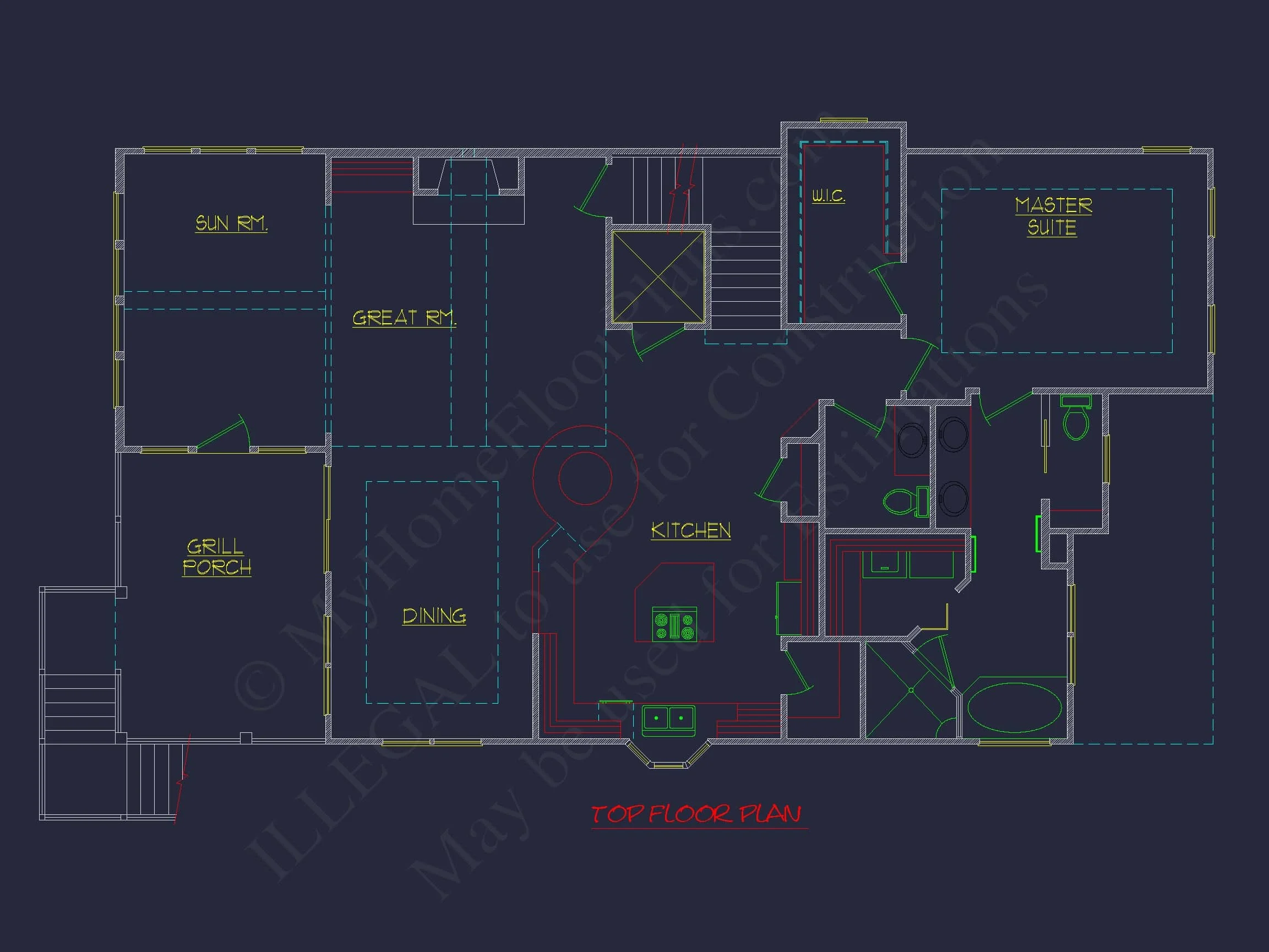 8-1825 HOUSE PLAN - Beach Coastal House Plan with 3 Floors & 4 Bedrooms 8 Beach Coastal house Plan with 3 Floors & 4 Bedrooms