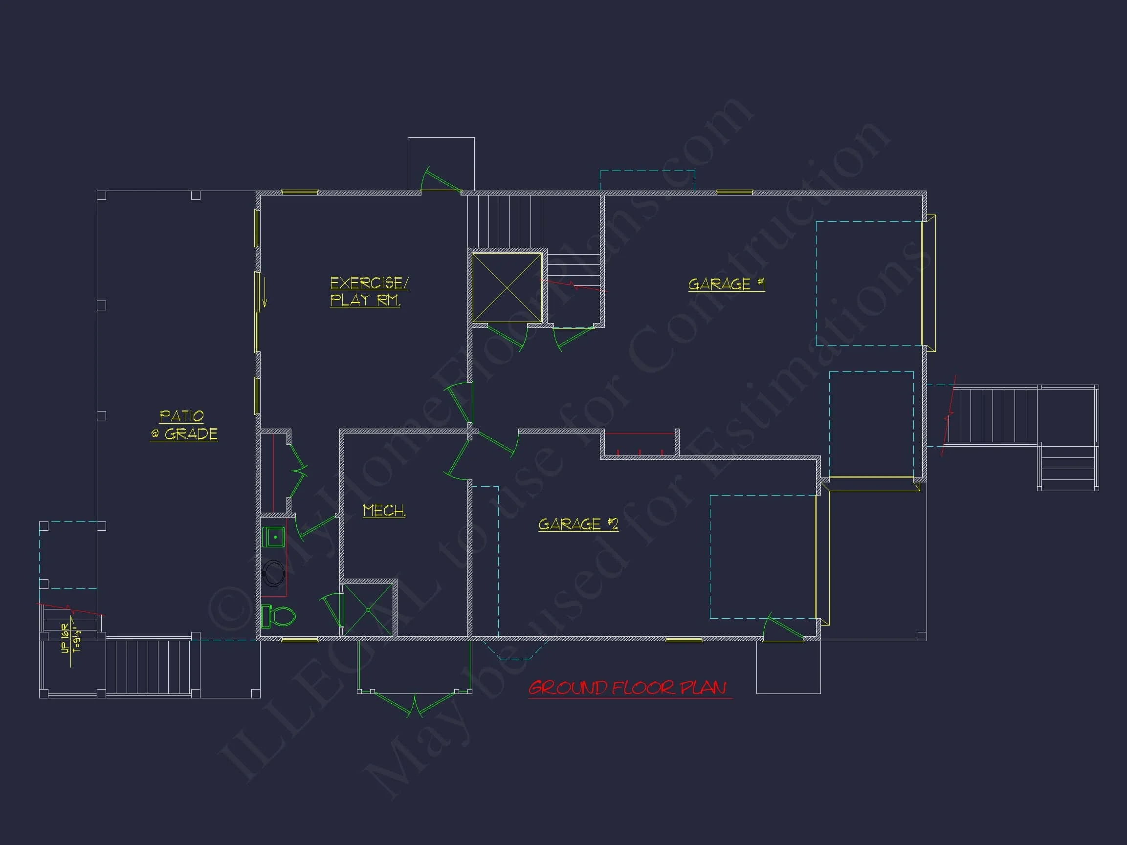 8-1825 HOUSE PLAN - Beach Coastal House Plan with 3 Floors & 4 Bedrooms 6 Beach Coastal house Plan with 3 Floors & 4 Bedrooms