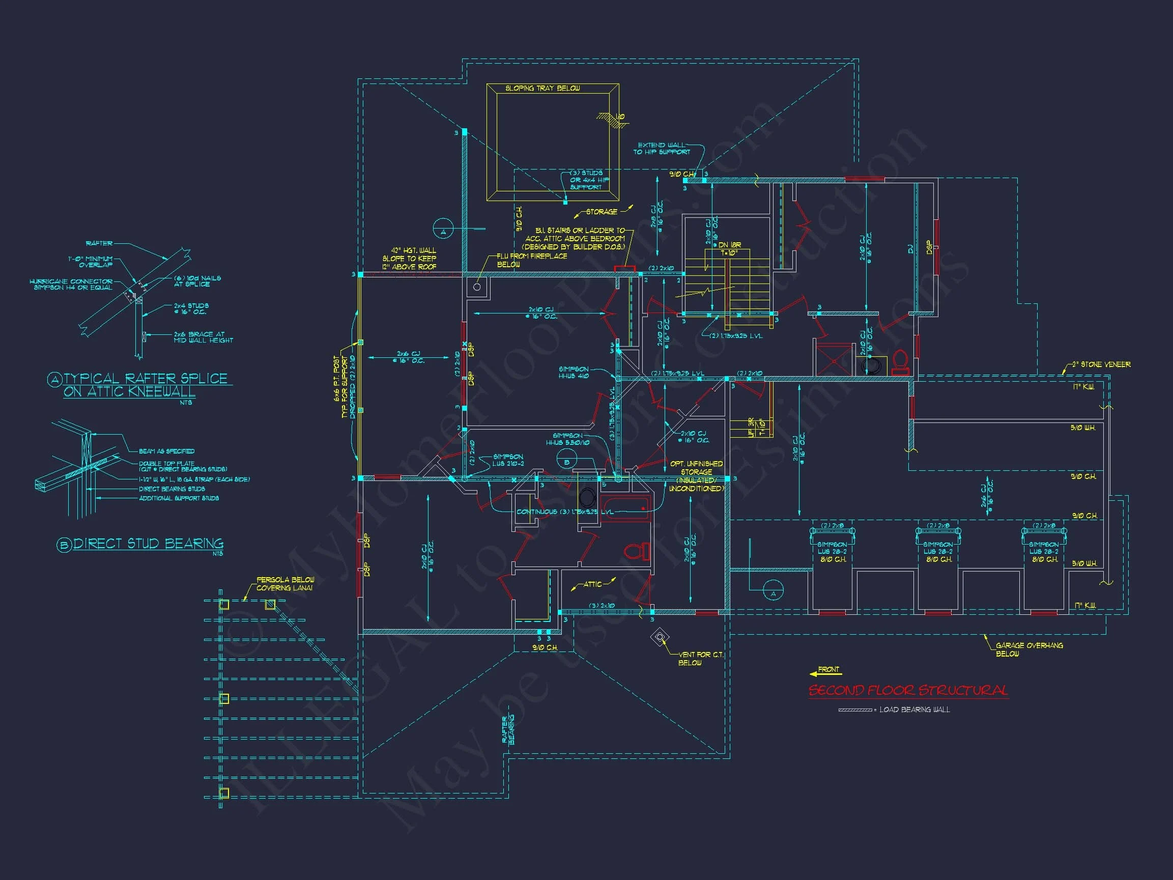 8-1467 HOUSE PLAN - Traditional Craftsman House Plan - Detailed Floor Blueprint 16 Traditional Craftsman house Plan - Detailed Floor Blueprint