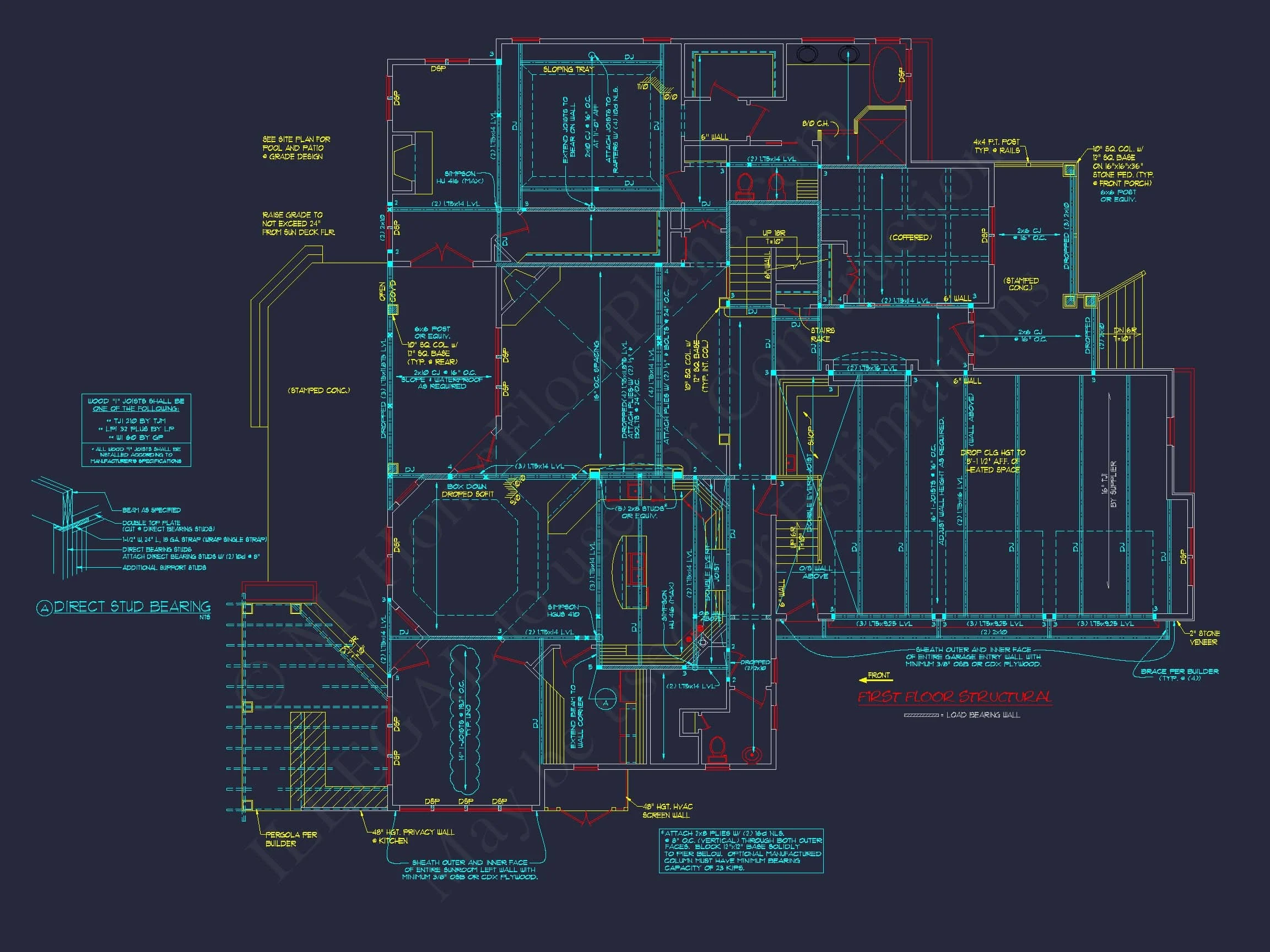 8-1467 HOUSE PLAN - Traditional Craftsman House Plan - Detailed Floor Blueprint 15 Traditional Craftsman house Plan - Detailed Floor Blueprint