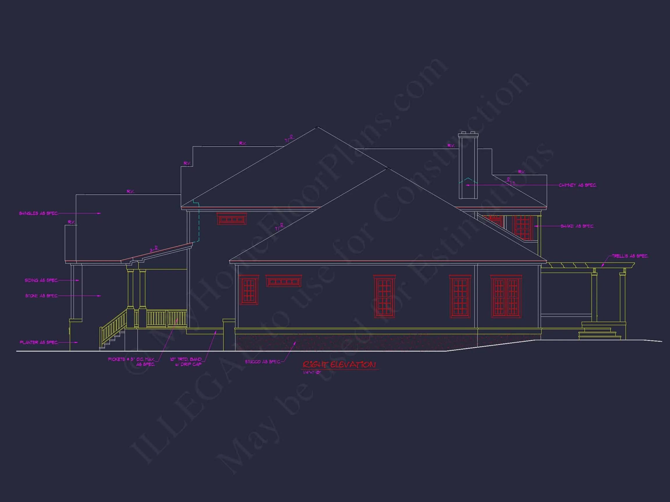 8-1467 HOUSE PLAN - Traditional Craftsman House Plan - Detailed Floor Blueprint 10 Traditional Craftsman house Plan - Detailed Floor Blueprint