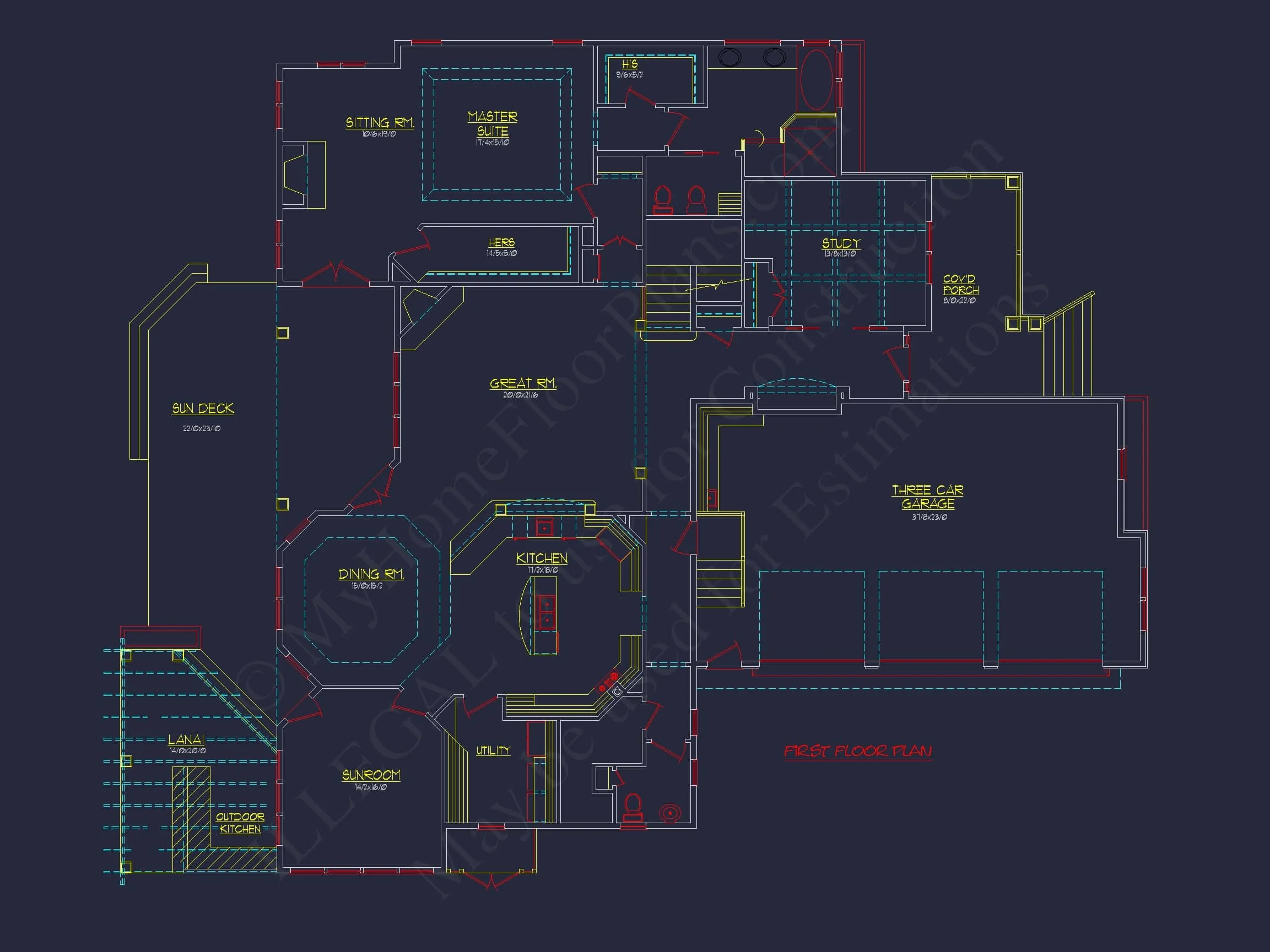 8-1467 HOUSE PLAN - Traditional Craftsman House Plan - Detailed Floor Blueprint 6 Traditional Craftsman house Plan - Detailed Floor Blueprint
