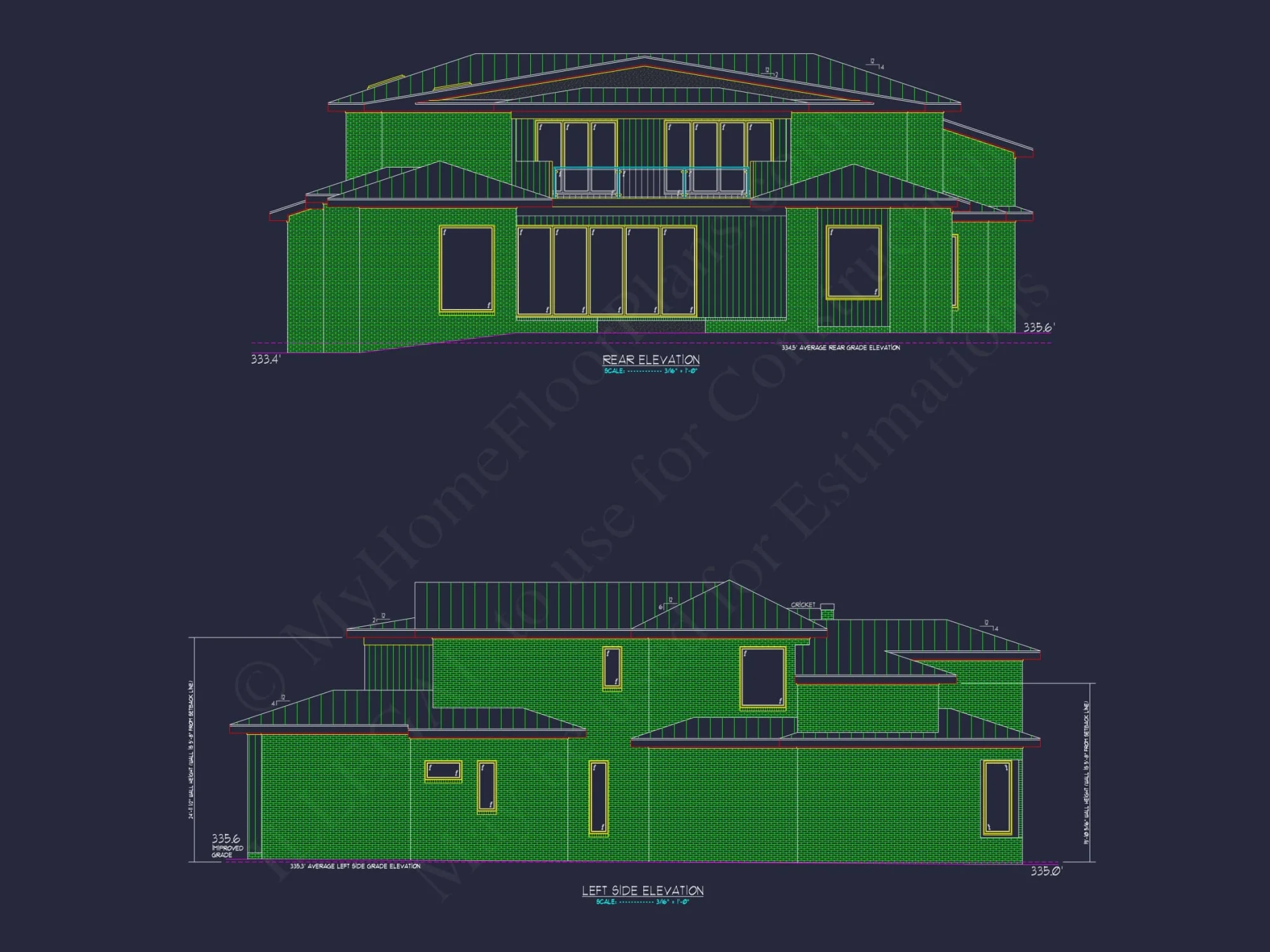 Modern Luxury house Plan with Contemporary Floor Designs