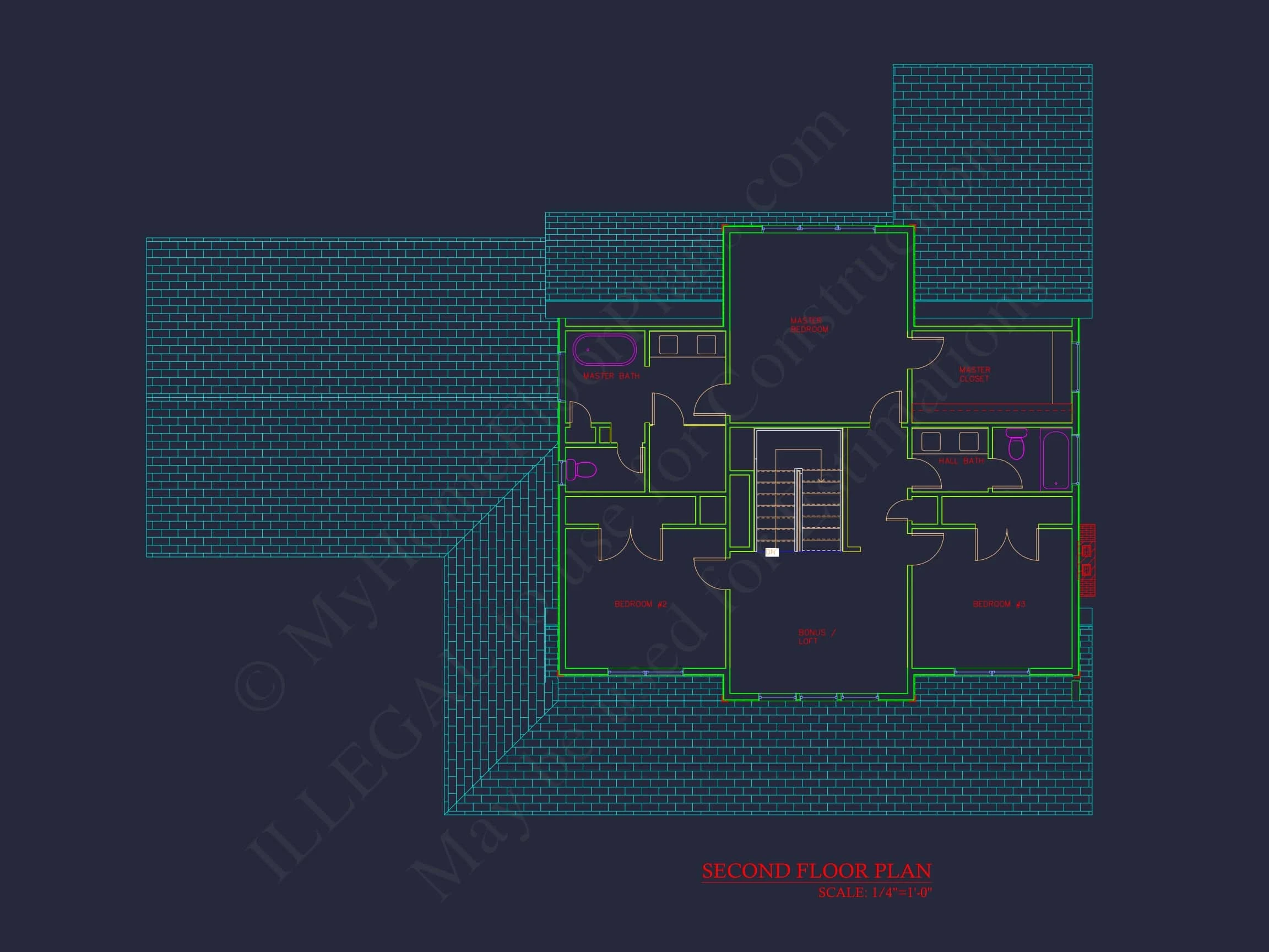 Elegant house Plan with 2 Floors, 4 Bedrooms & CAD Designs