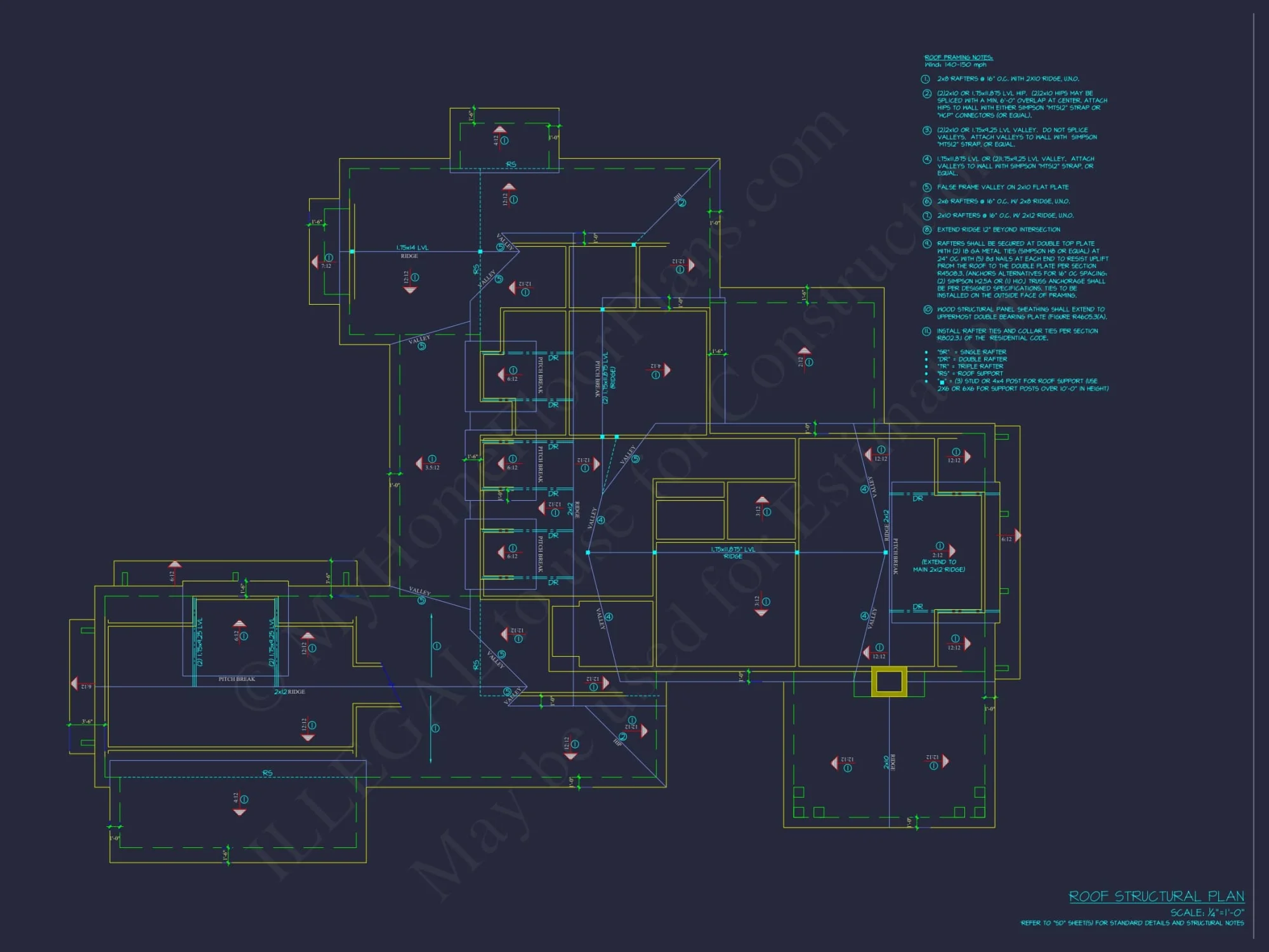 Modern Craftsman house Plan with Spacious Layout and CAD Blueprint