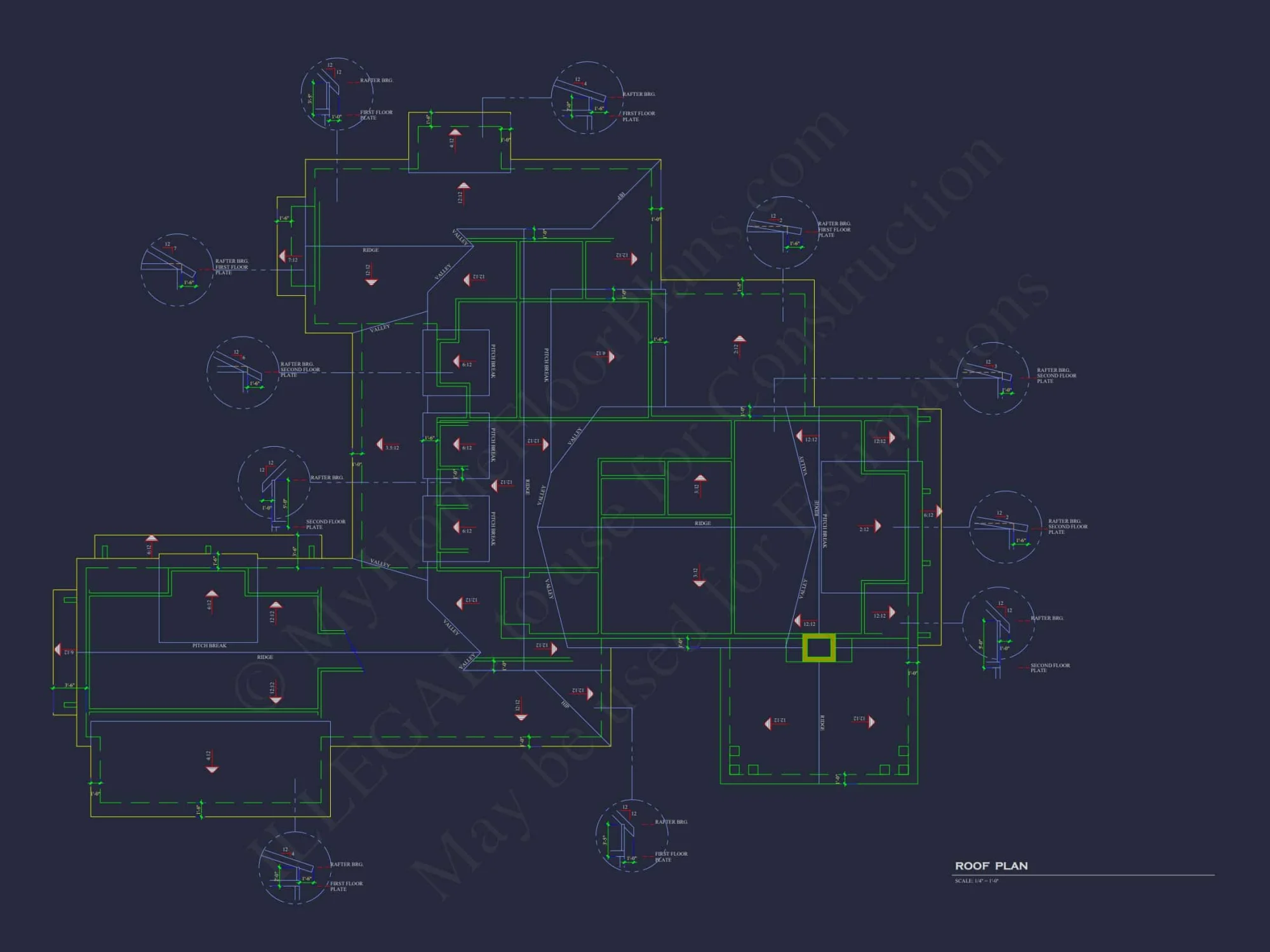 Modern Craftsman house Plan with Spacious Layout and CAD Blueprint