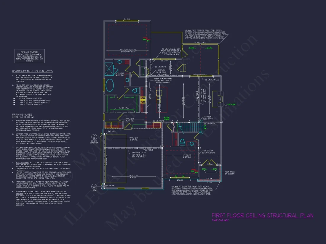 Craftsman Style house Plan with Stunning Floor Plan CAD Designs