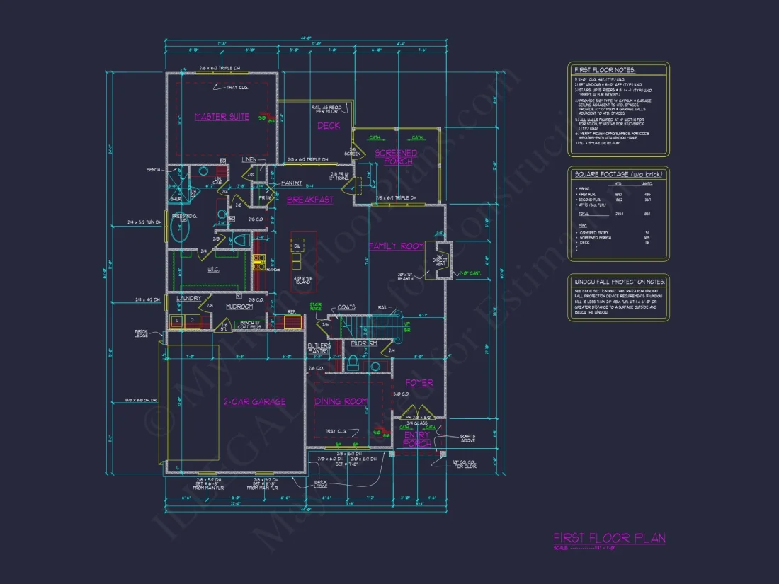Craftsman Style house Plan with Stunning Floor Plan CAD Designs
