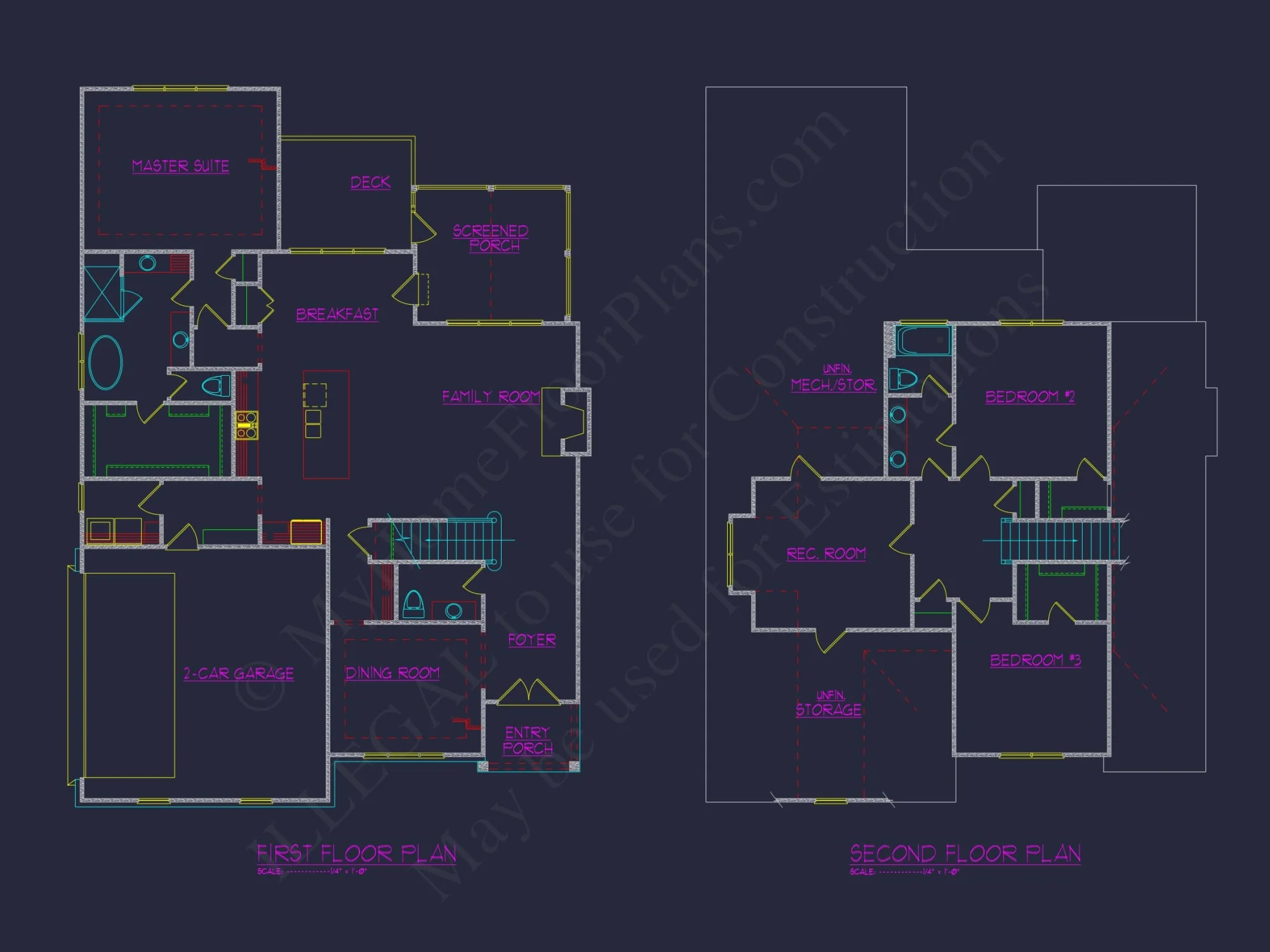 Craftsman Style house Plan with Stunning Floor Plan CAD Designs