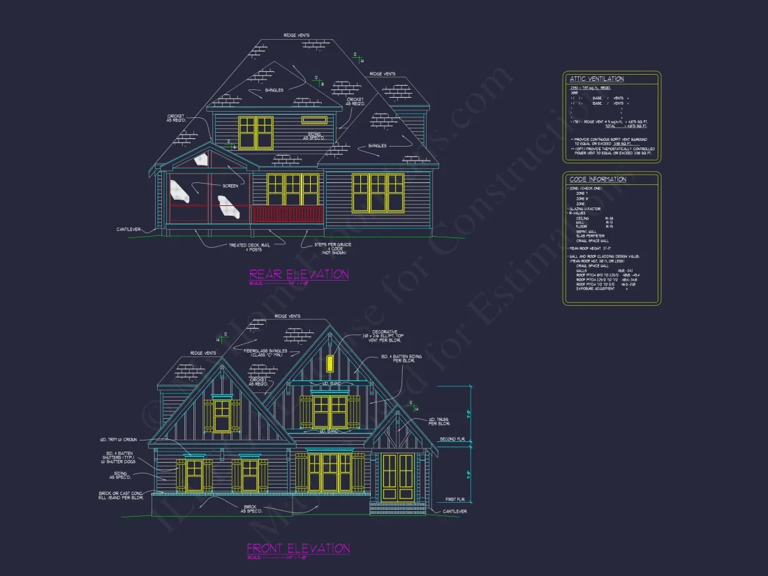 Craftsman Style house Plan with Stunning Floor Plan CAD Designs